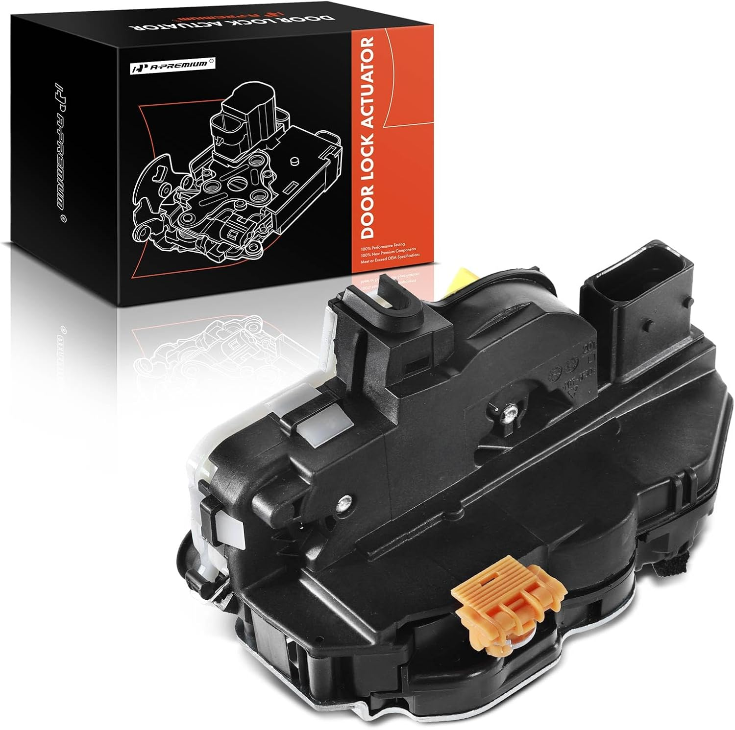 A-Premium Door Latch Lock Actuator Compatible with Cadillac and Chevy Vehicles - SRX 2010-2016 Sport Utility, Volt Base 2011-2015 Hatchback, with Anti-Theft System - Rear Driver, Replace# 13579555