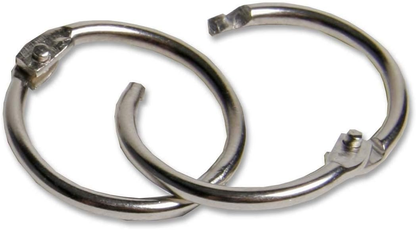 Charles Leonard Multipurpose Loose Leaf Book Rings with Snap Closure, 3&rdquo; Diameter, 10-Rings, Silver (R79) image number 3