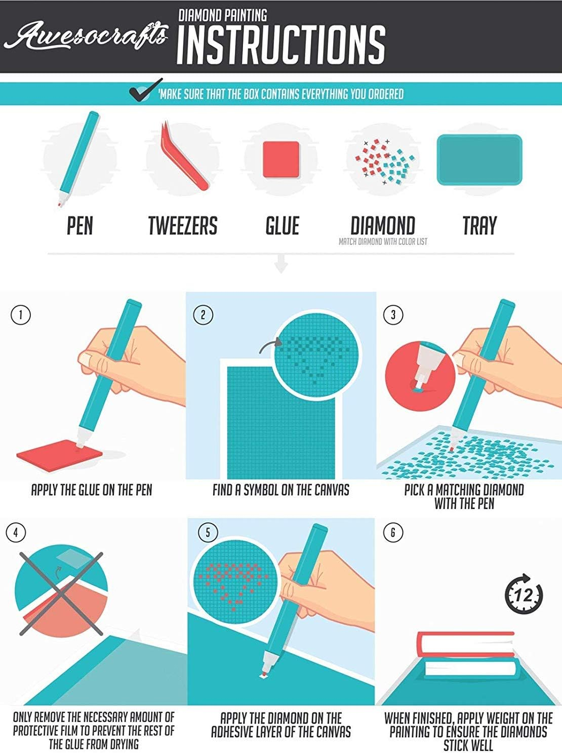 New 5D Diamond Painting Kits for Adults, Awesocrafts Merry Christmas Santa Claus Full Drill DIY Diamond Art Crystal Rhinestone Paint by Diamonds Cross Stitch (Santa Claus) image number 4