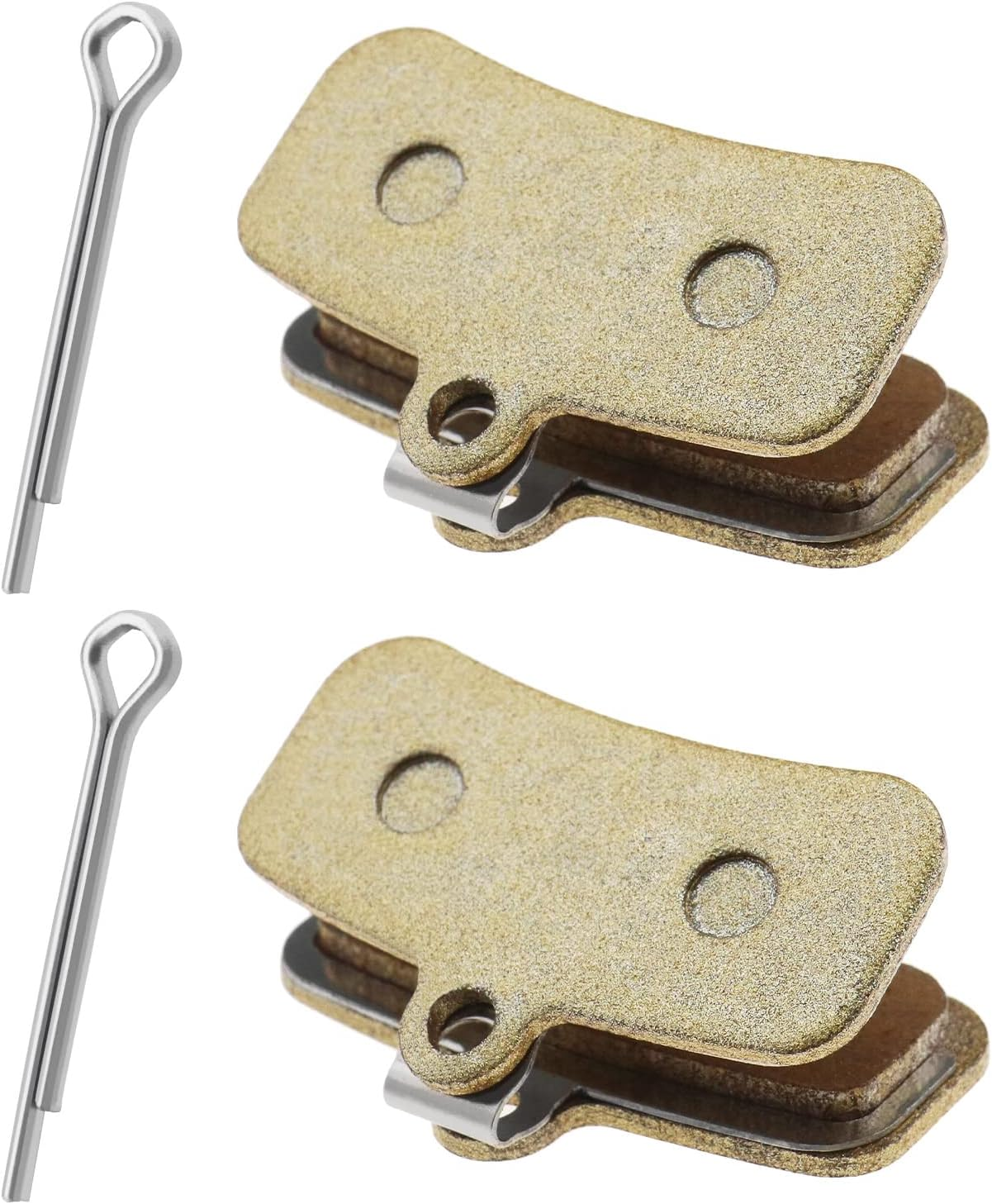 Emagtech 2 Pairs Bicycle Disc Brake Pads Compatible with Shimano Saint BR-M810 M820 Zee BR-M640 Disc Brakes Sintered Metal Cycling Components image number 2