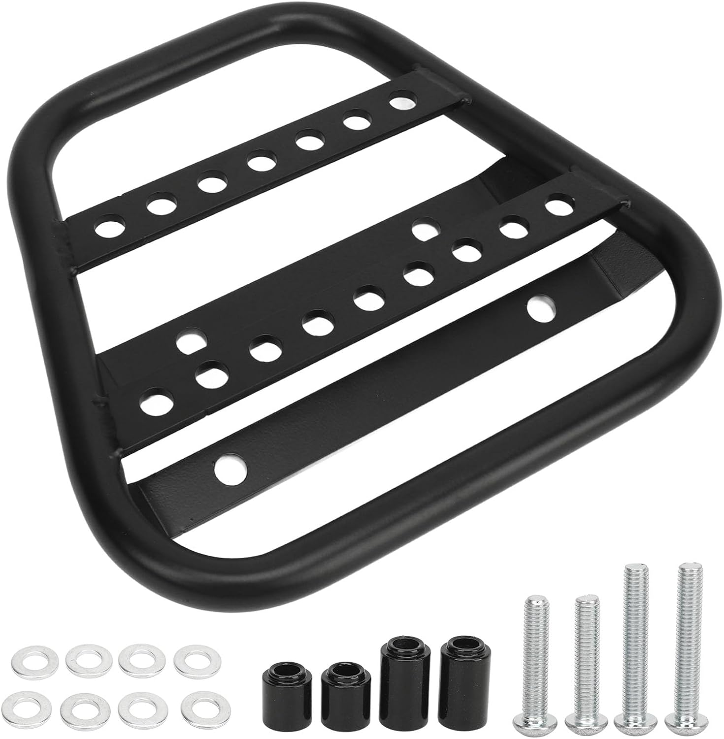 Black Motorcycle Rear Rack Seat Luggage Rack Motorcycle Luggage Shelf Rear Luggage Holder Rack for Street Scrambler 900 2016-2022 image number 3