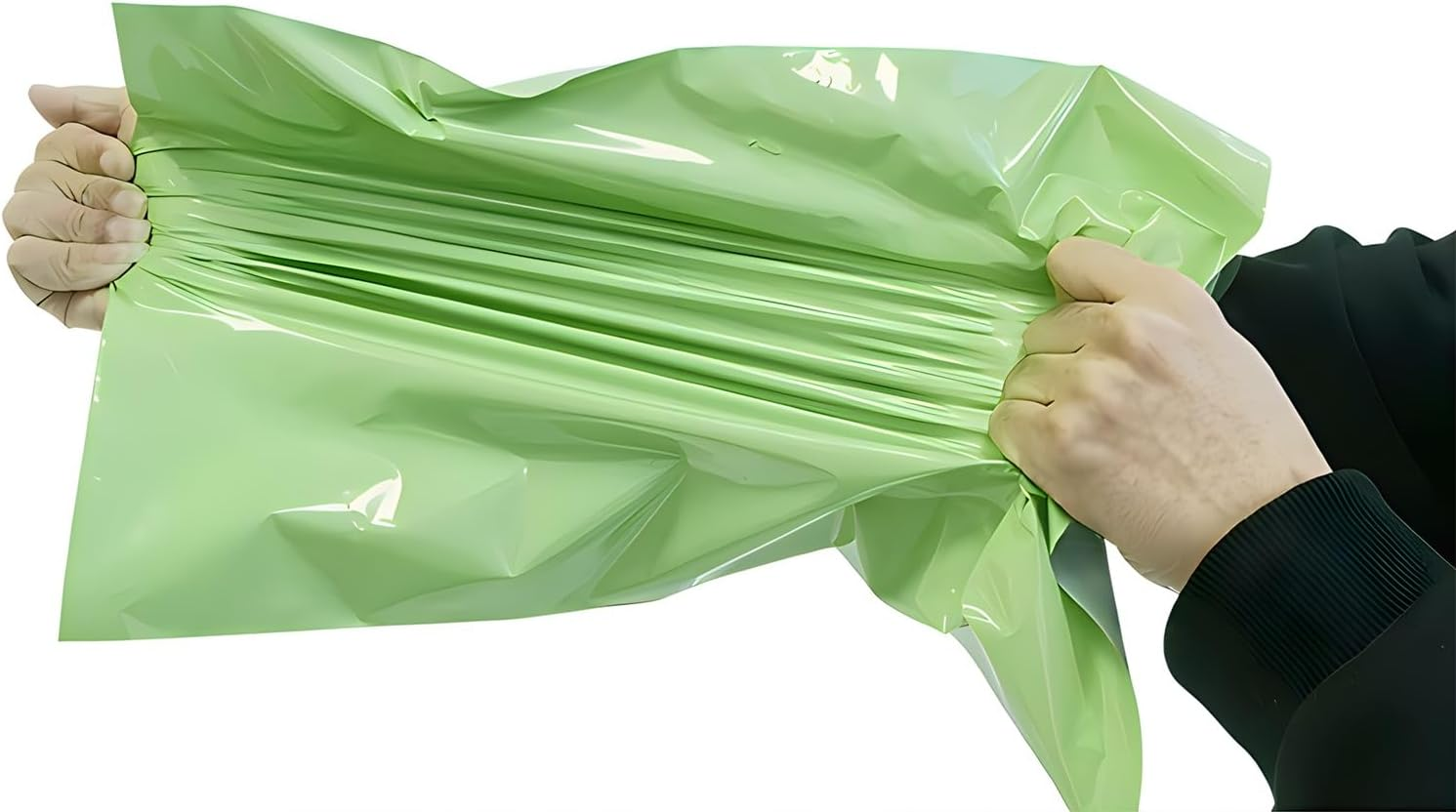 Poly Mailers 32X39 CM 100Pc Shipping Bagsn for Small Business Mailing Envelopes for Clothing,Self Seal Shipping Envelopes Waterproof Poly Bags Durable Packaging Bags Light Green image number 5