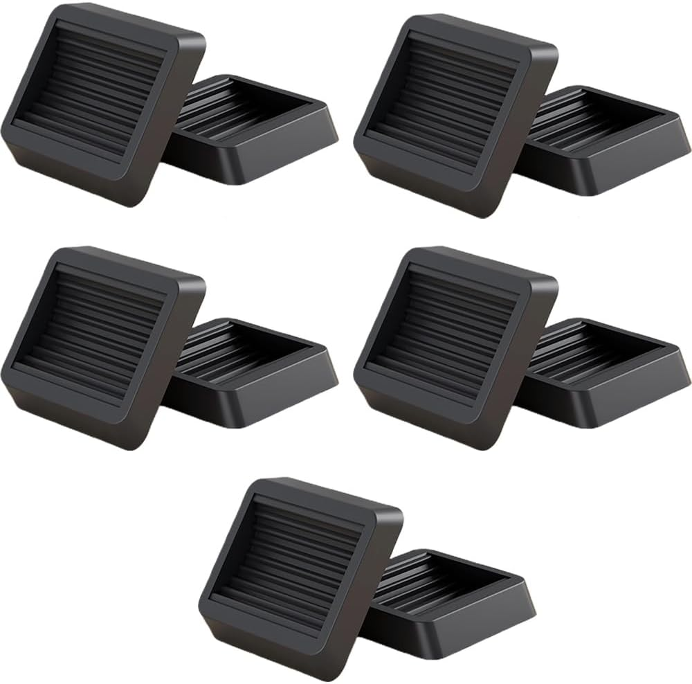 TOMVAES 10 PCS Rubber Furniture Coasters Wheels Stoppers, Anti-Sliding Sofa Bed Roller Stopper, Caster Cups Pads for Furniture Feet and Floors Protectors image number 4