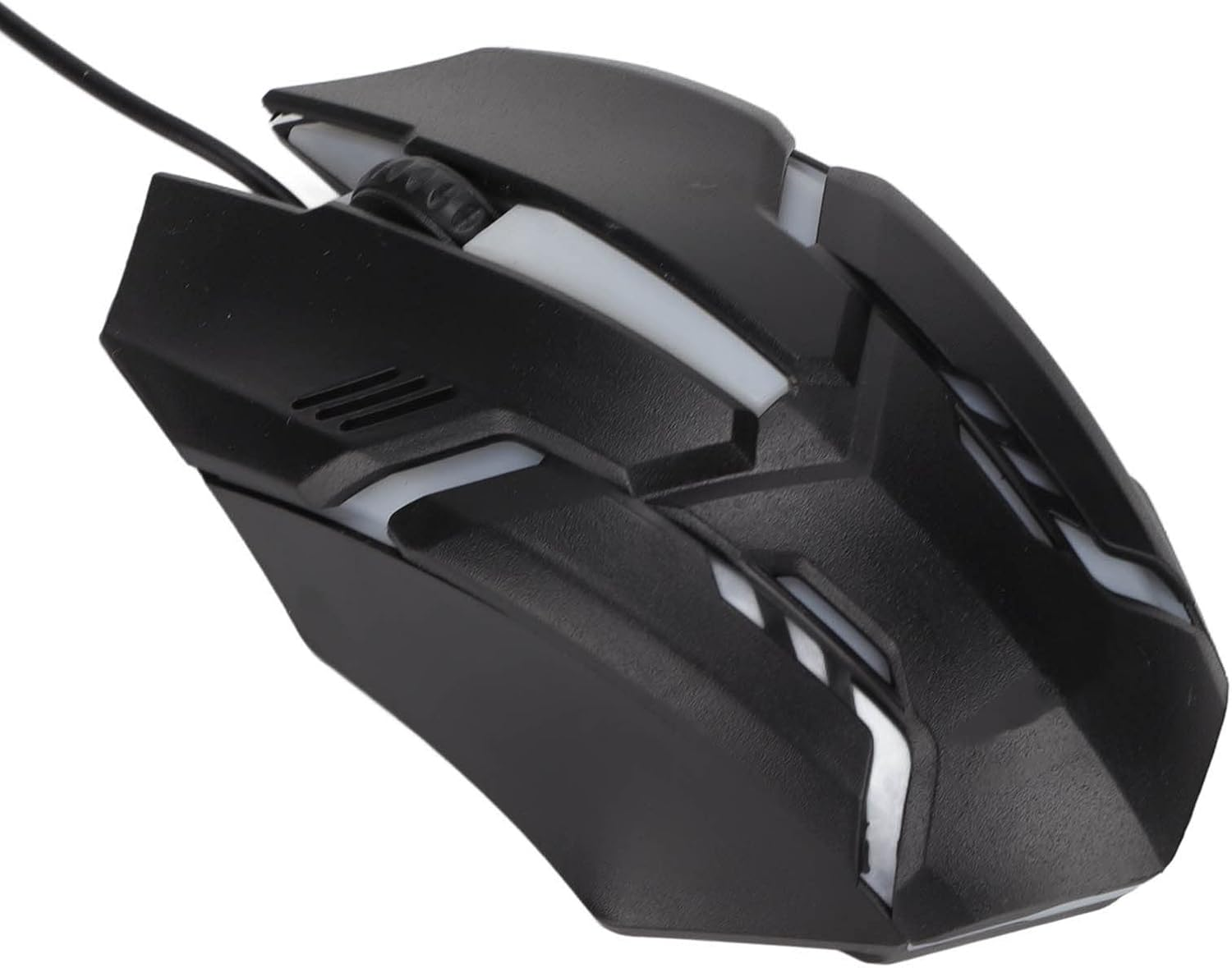 RGB Gaming Mouse, 1600 DPI USB Wired Computer Mice, 3D Scroll Wheel, Adjustable DPI, Ergonomic Gamer Mouse for for 8, for 7, for Vista or for XP (Black) image number 3