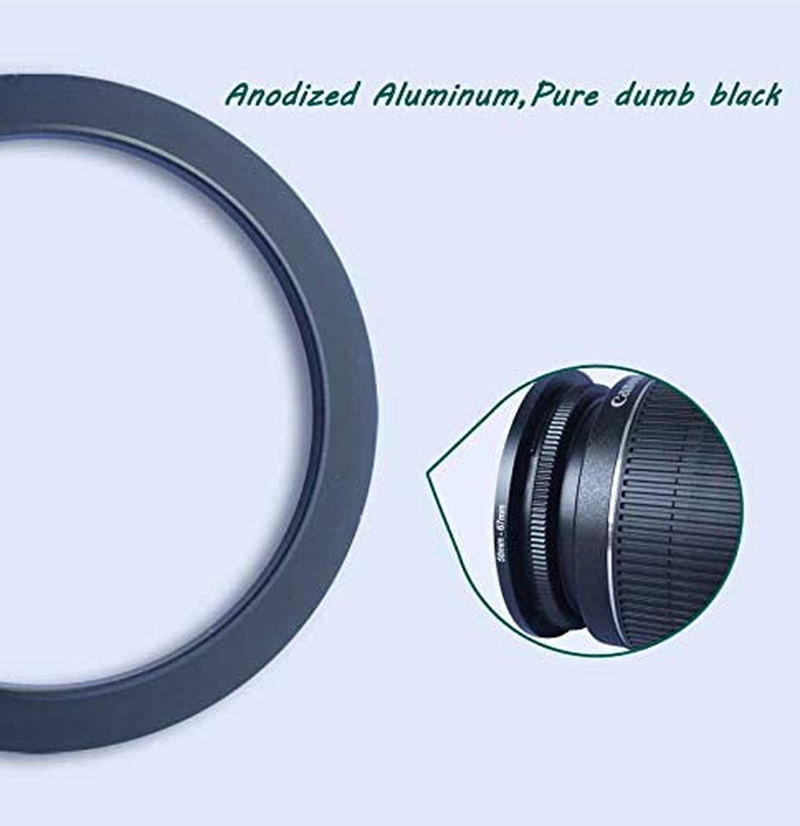 67Mm-82Mm Step up Ring [ 67Mm Lens to 82Mm Filter], FANZR Camera Lens Filter Adapter Ring, Premium Aluminum (2 Packs) image number 5