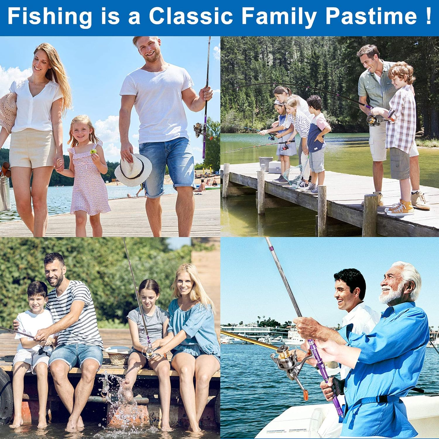 Telescopic Fishing Rod Kit, Carbon Fiber Fishing Pole and Reel Combos with Spinning Reel, Fishing Gears and Travel Bag for Saltwater Freshwater image number 3