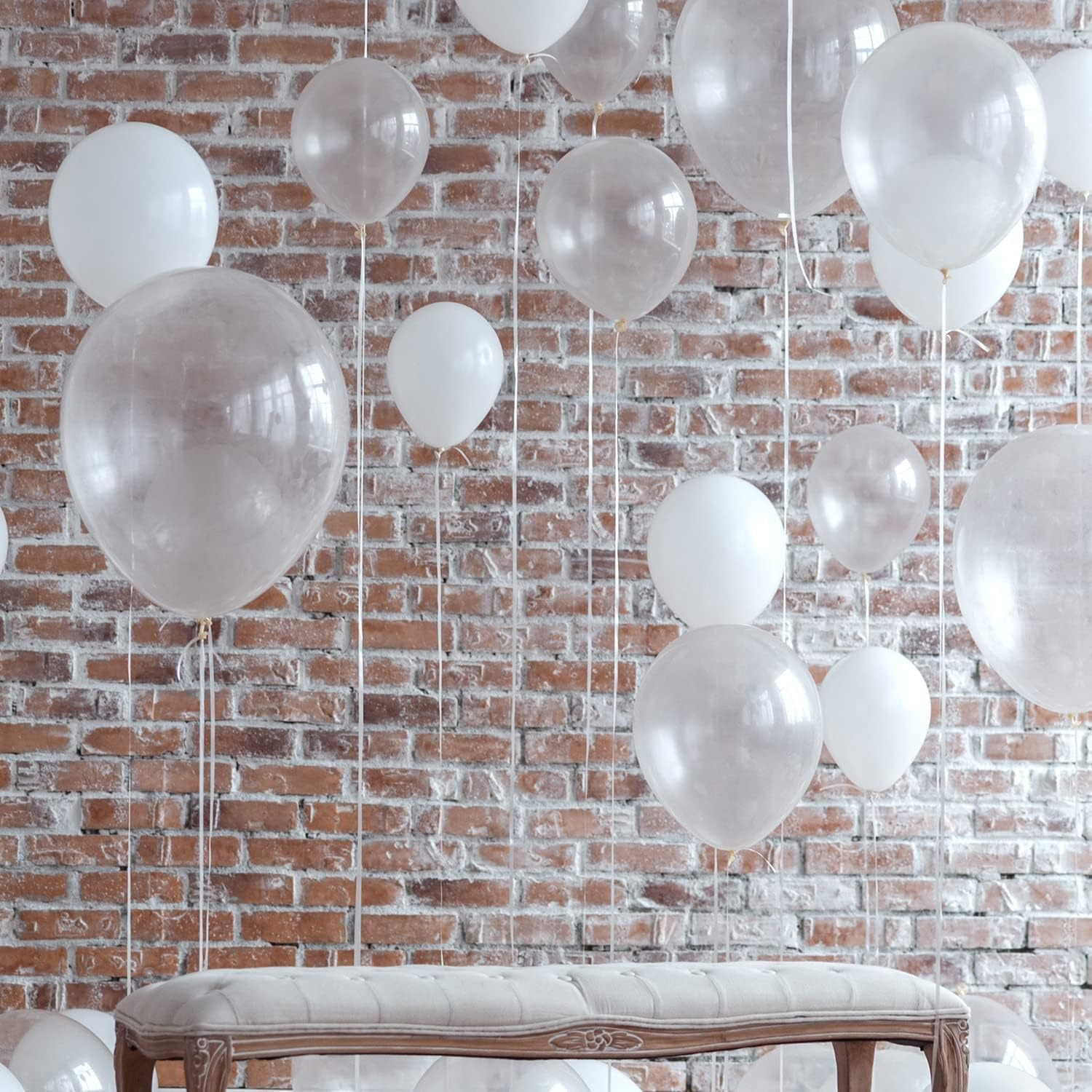 Clear Latex Party Balloons 50Pcs 25Cm 10 Inch Transparent Balloons for Birthday Graduation Wedding Baby Shower Gender Reveal Engagement Party Decoration image number 3