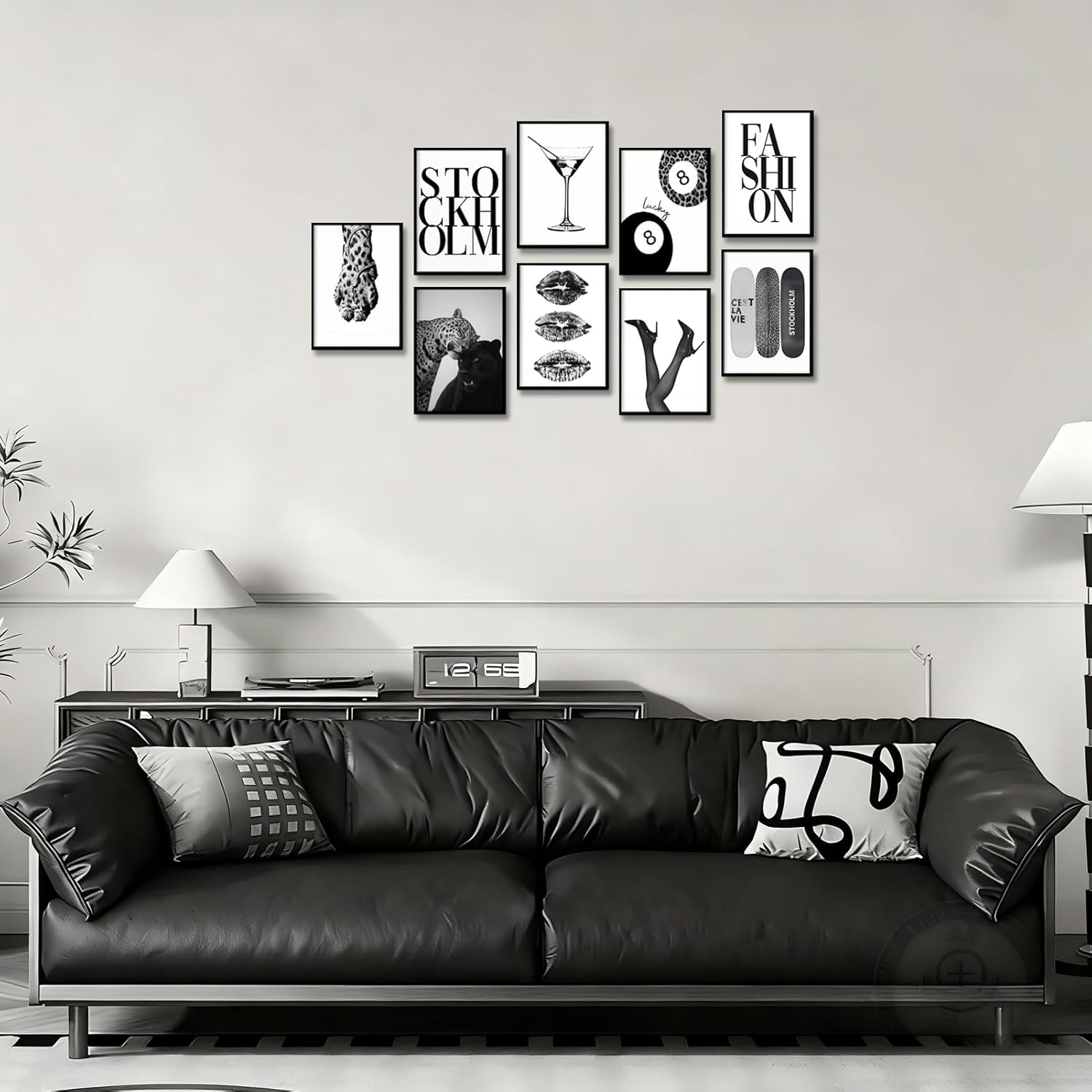 LOARTVE 9Pcs Preppy Travel Wall Art Prints Colorful Abstract Aesthetic Room Decor Pictures Trendy Canvas Posters for Teen Girls Bedroom Apartment College Dorm Decoration, Unframed image number 3