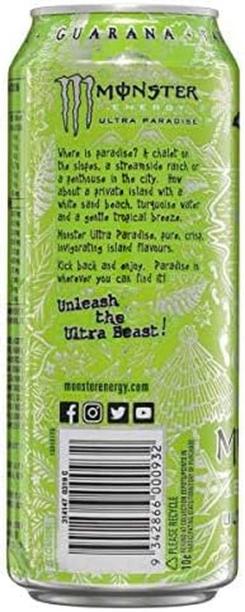 Monster Ultra Rosa 24Pk and Monster Ultra Ultra Paradise Green 24Pk image number 3