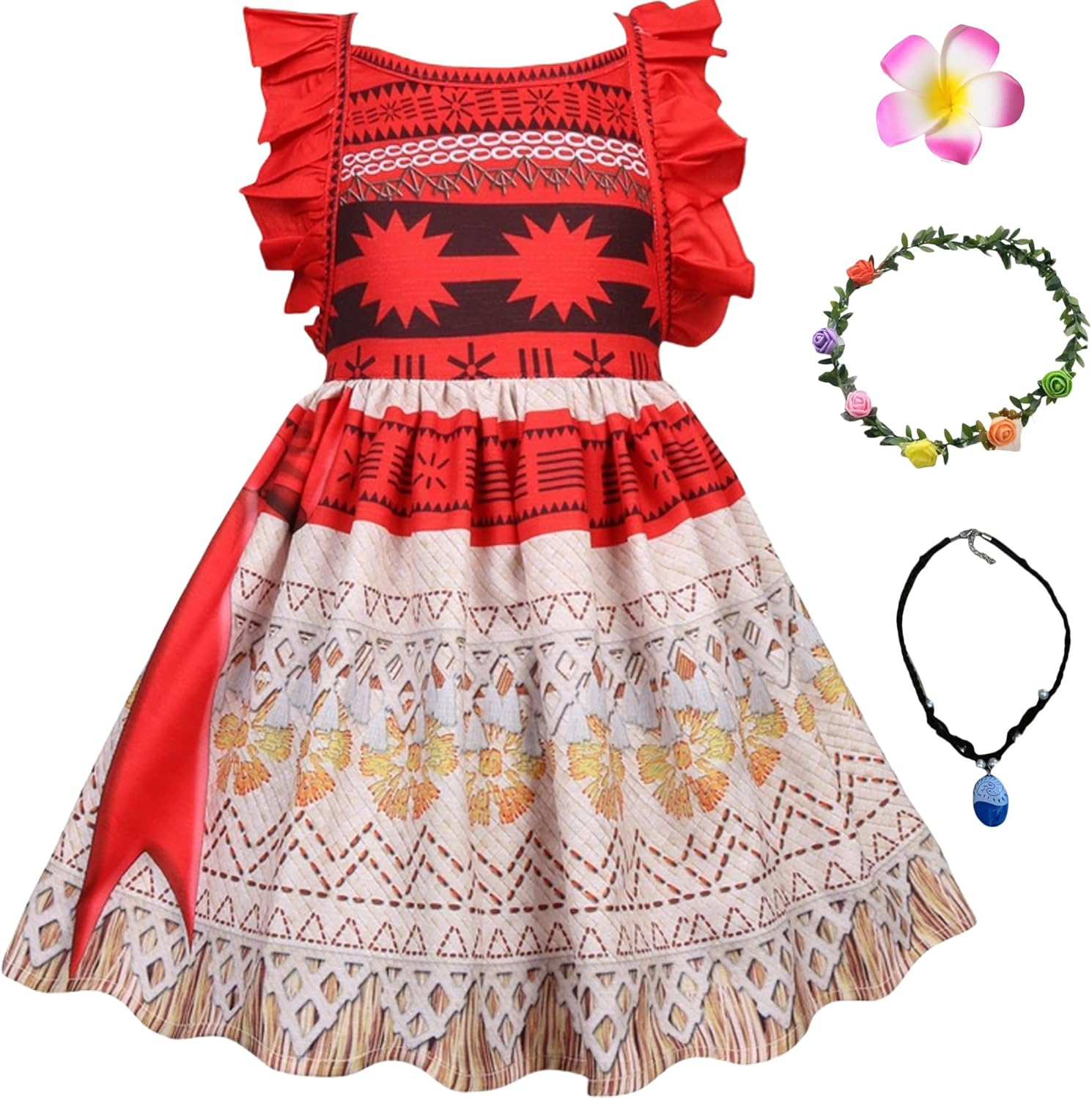 Princess Costume Dress Kids Halloween Costumes with Accessories Princess Cosplay Dress up Christmas Birthday Gifts for Girls