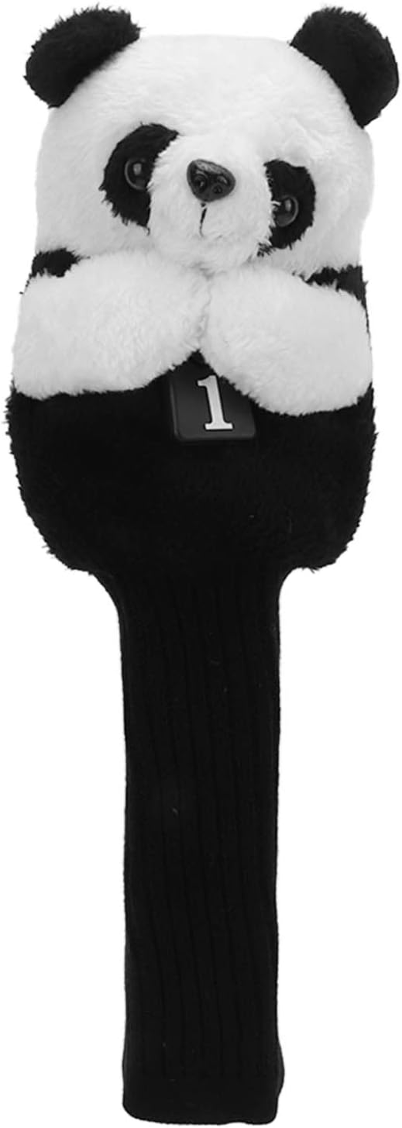 Golf Club Head Covers Golf Putter Headcovers Cute Panda Driver Head Cover Funny Golf Club Protector Soft for Women and Men image number 6