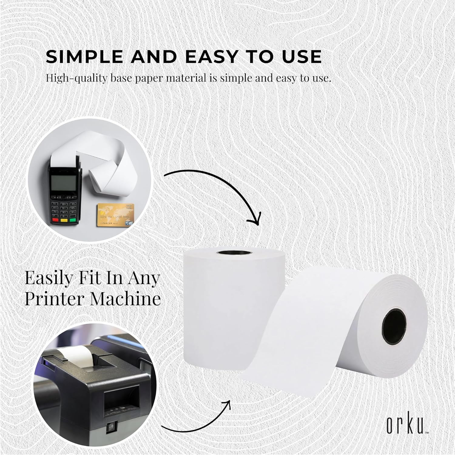 60X Thermal Paper Rolls 80X80Mm - 47.5M Register EFTPOS POS Receipt Bulk image number 6