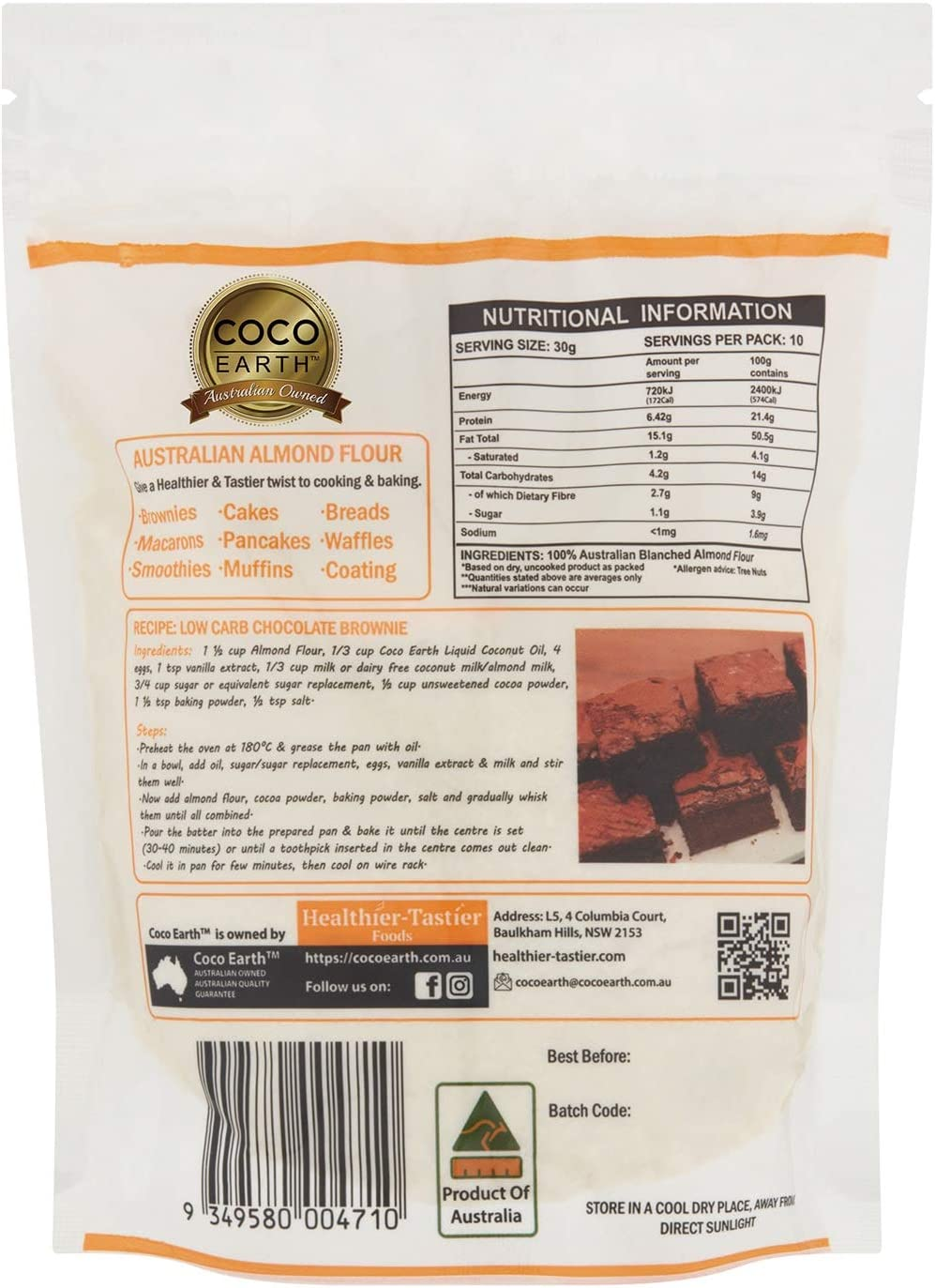 Coco Earth Australian Almond Flour 300G image number 4