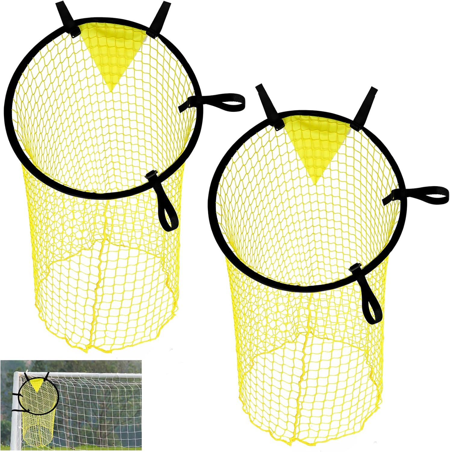 Football Goal Soccer Top Bins Soccer Target Outdoor Top Bins Football Targets Goal Net 45Cm/58Cm Football Training Goal Target for Shootings Accuracy Training Practice Equipment(Set of 2) image number 5
