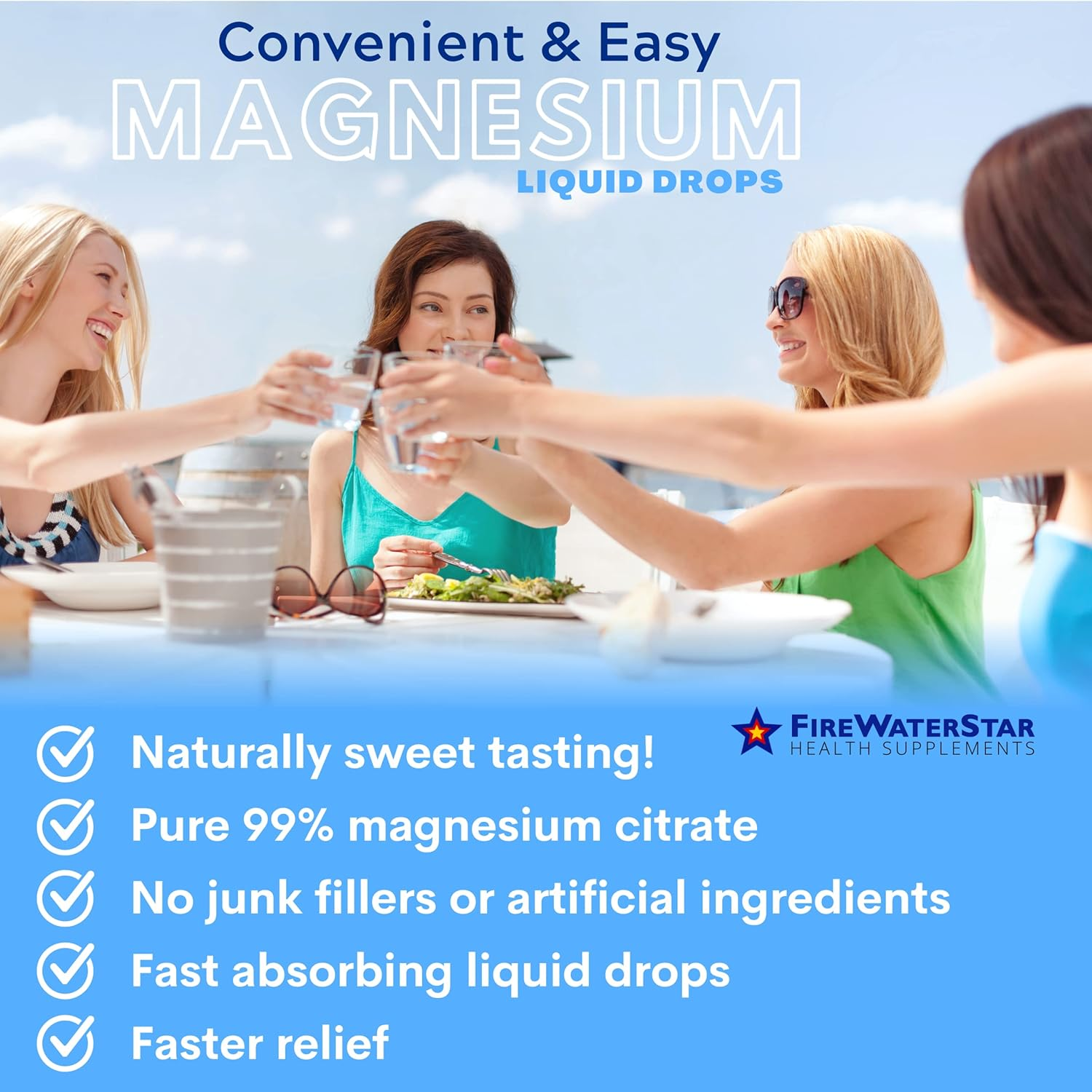 Liquid Magnesium - Easy Liquid Drops - 4Oz - 120 Servings - Highly Absorbable Magnesium Citrate - Organic, Non-Gmo, Vegan - Supports Muscles, Nerves, and Energy Production