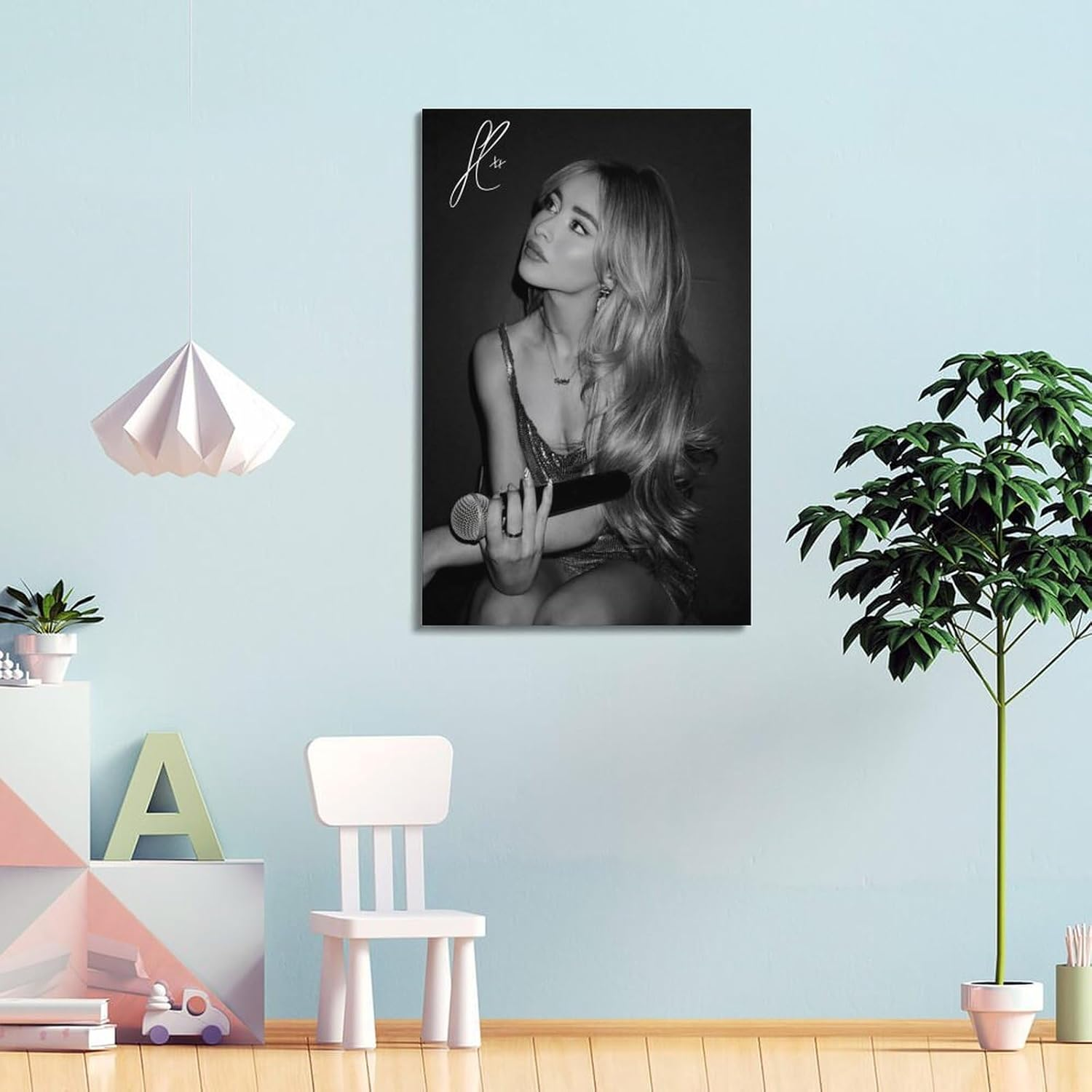 Wall Art Sabrina Carpenter Canvas Poster Poster Canvas Painting Wall Art Picture Home Decor Print for Bedroom Living Room Dorm Study Bar Office 08X12Inch(20X30Cm) image number 4