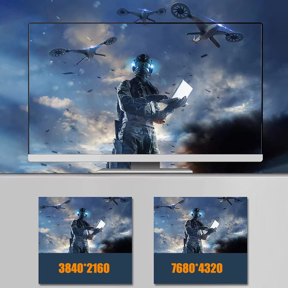 8K Displayport Extension Cable, Tunghey Displayport 1.4 Extension Cable, Displayport Male to Female Extension Cable,Supports 8K@60Hz, 4K@120Hz,2K@165Hz (0.5M) image number 1