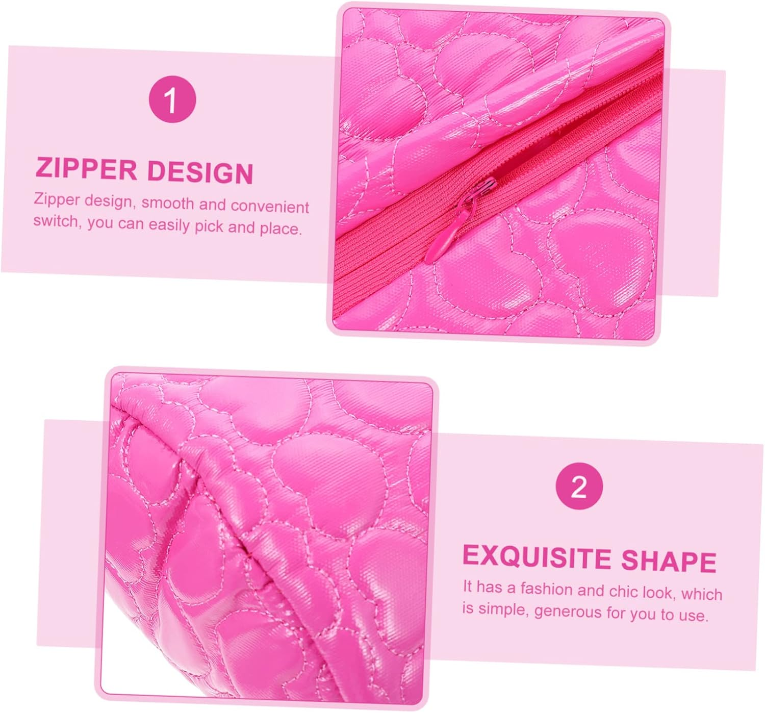 FOMIYES Nail Art Hand Cushion Manicure Hand Pillow Pu Leather Half-Moon Detachable Pink Rest for Nail Salon and Personal Use - Rosy image number 6