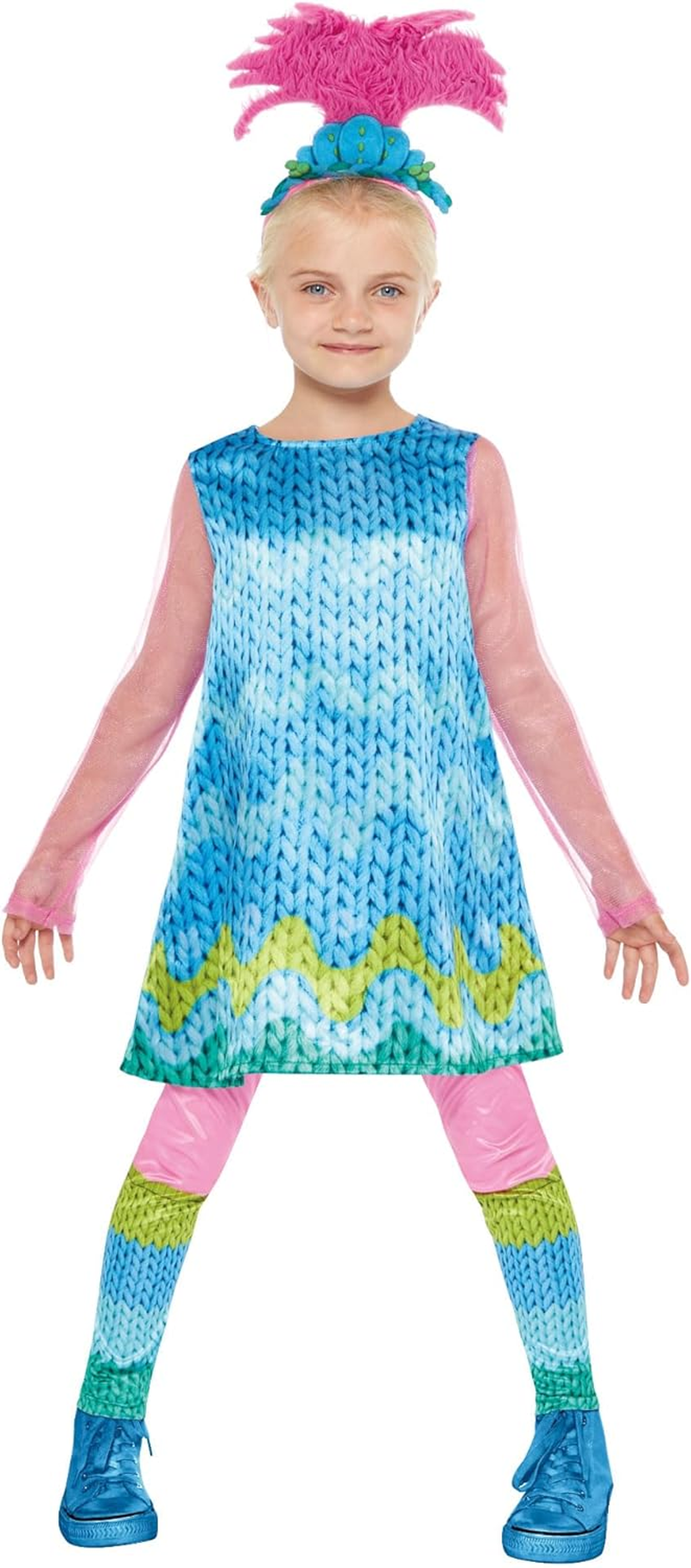 Fancy Dress Costume Trolls 3 Band Together Poppy 4-6 Years