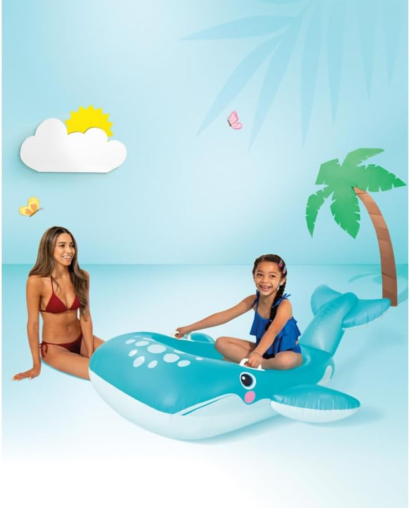 Intex Whale Pool Inflatable Ride-On, Blue, 1.68 M X 1.4 M