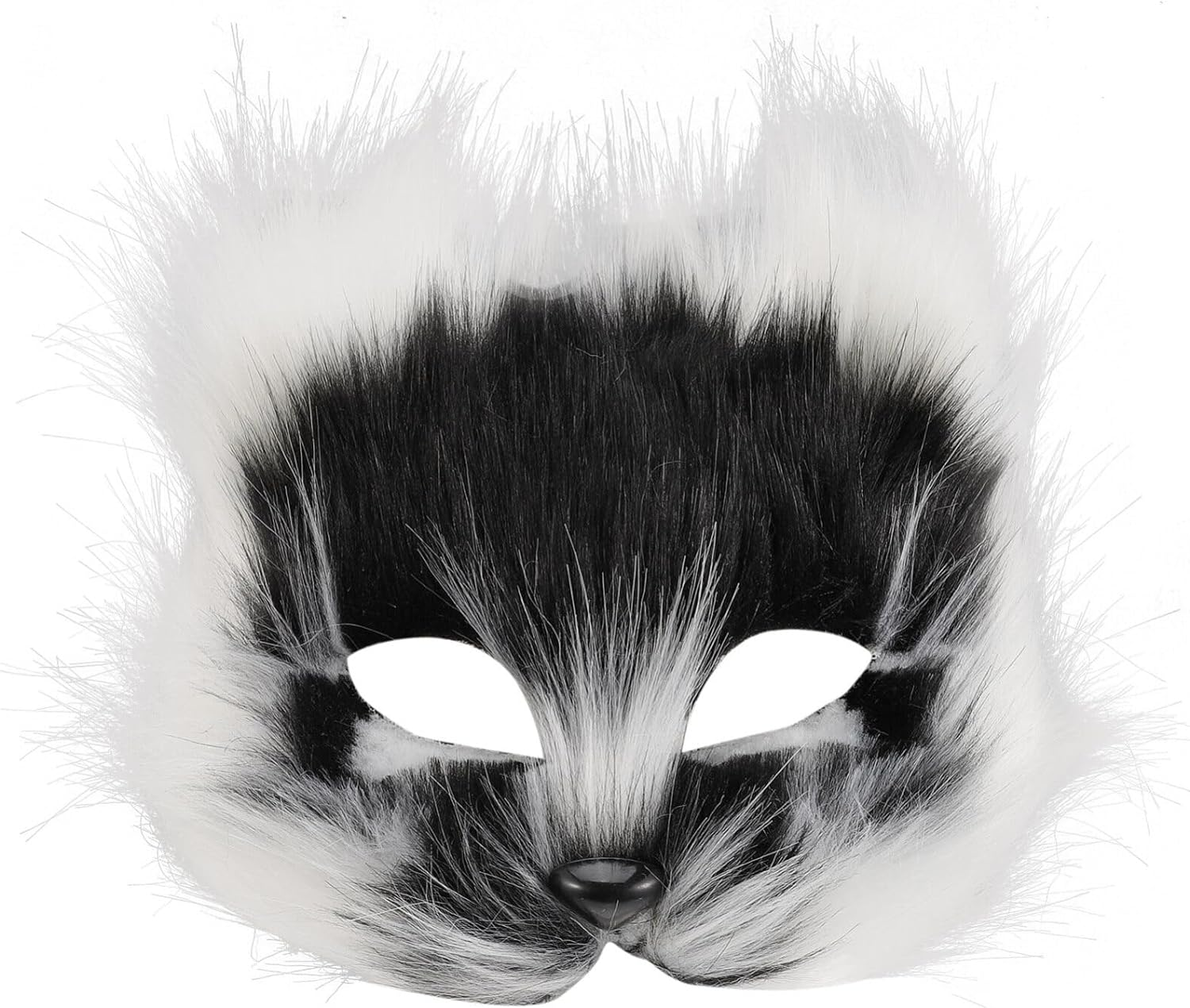 SAFIGLE 2025 Furry Fox Cat Mask Cat Mask Fox Mask Half Face Mask with Strap Realistic Stuff Animal Mask for Halloween Parties Festival Christmas