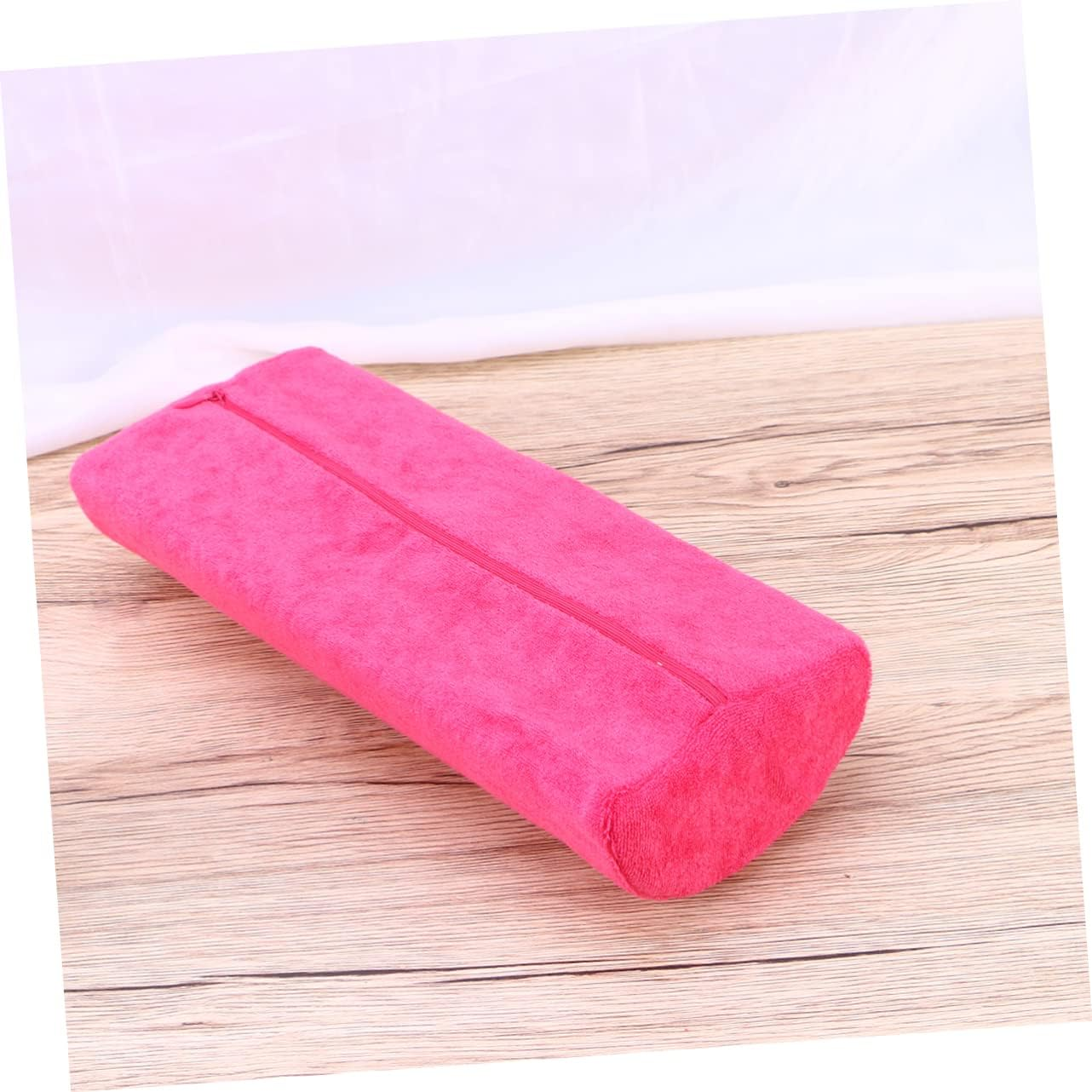 Portable Nail Pillow Manicure Hand Rest Cushion Ergonomic Wrist Pad for Nail Technicians and Salon Use Comfortable Rose Red Hand Support for Manicure image number 5