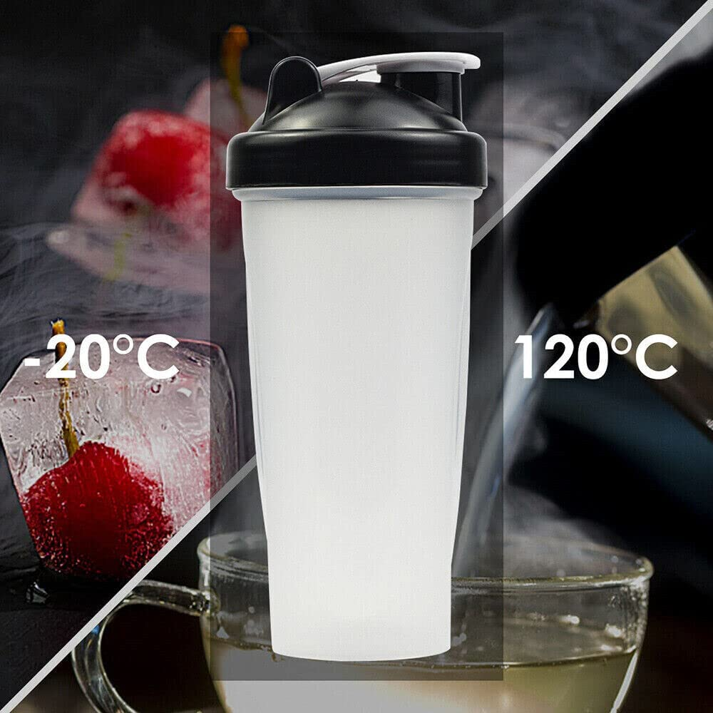 LEDON 700Ml Shaker Ball Sport Bottle Cup GYM Protein Supplement Drink Blender Mixer Leak Proof Sport Drink Bottle with Measurement Markings (3X) image number 3