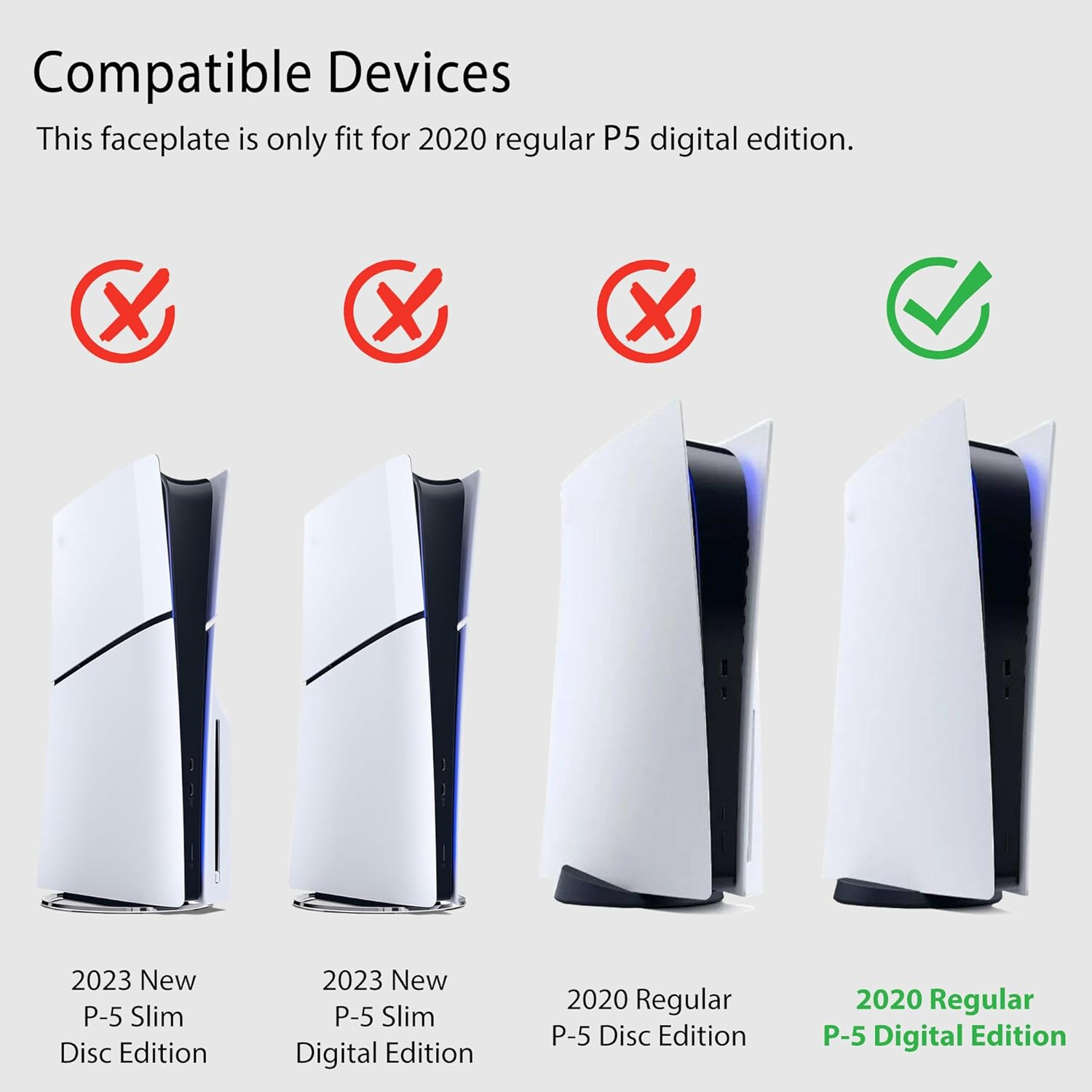 PS5 Faceplate with Cooling Vents and Dust Filter for Digital Edition DOBEWINGDELOU PS5 Face Plate Console Cover Replacement Side Plate Shell Dustproof Accessories ABS Case Black image number 4