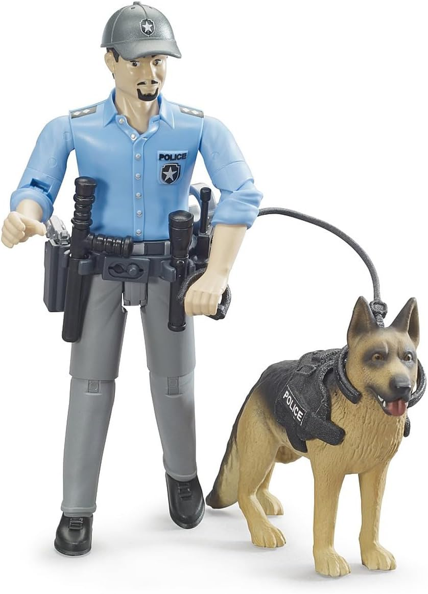 Bruder 62150 Bworld Policeman with Dog image number 2
