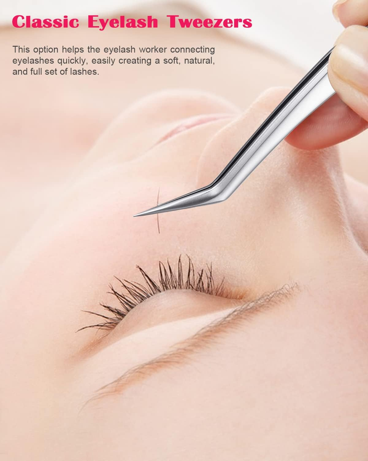 FVION 2 Pieces Eyelash Enhancer, Curved Eyelash Extension Tweezers/Eyebrow Brushes - Tweezers for False Eyelash Extensions, Eyelash Separator Comb, Lash Lift Makeup Tool - Green image number 3