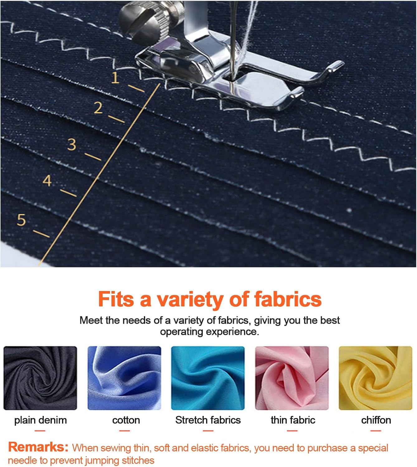 Sewing Machine, Mini Sewing Machine for Beginners, with 97 Pieces Sewing Kit & Case, Portable Sewing Machines, 12 Built-In Stitch Patterns, Light, 11 Sewing Machine Presser Feet - Purple & White image number 5