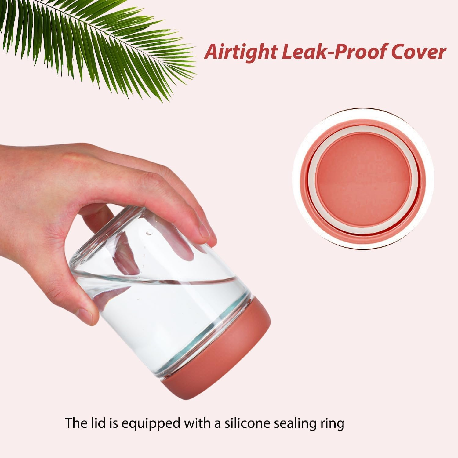 Overnight Oats Containers with Lids 16 Oz Glass Jars with Lids 6 Pack Glass Mason Jars with Airtight Lids, Perfect for Oats, Yogurt, Chia Pudding image number 1