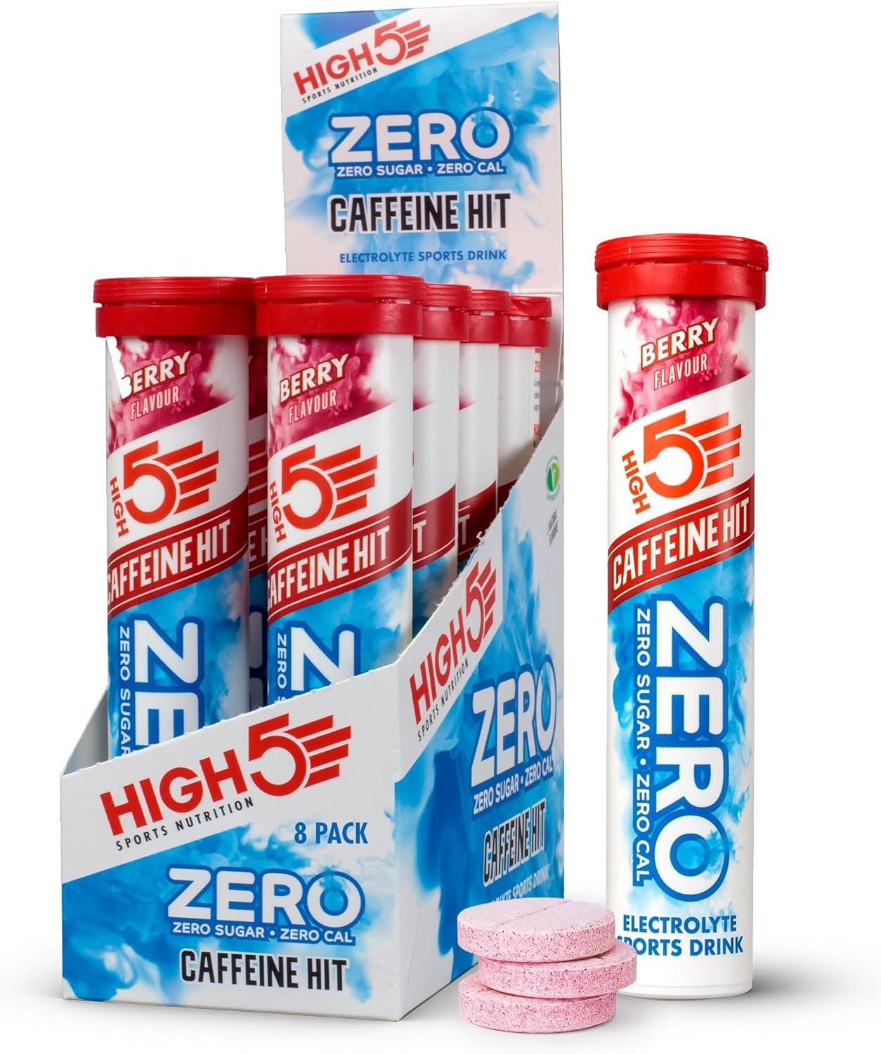 HIGH5 Zero Caffeine Hit 8X20 Tabs Berry image number 1
