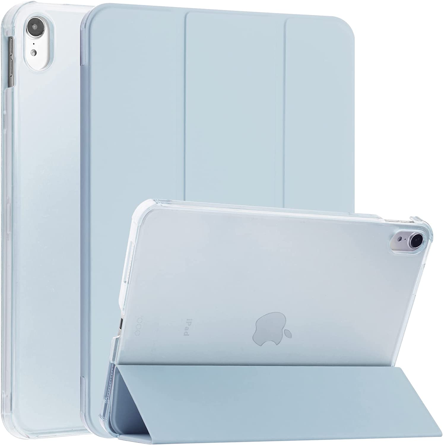 T Tersely Leather PC Hard Case Cover for Ipad 11Th Generation 11" 2025/ Ipad 10Th Generation 10.9" 2022, Slim Stand Hard Back Shell Smart Sleep/Wakeup Cover - Blue