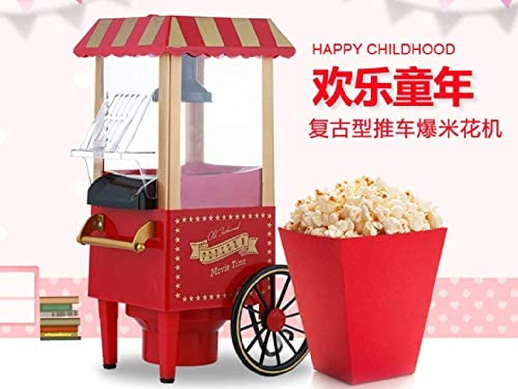 Electric Hot Air Popcorn Maker Popper Machine Old Style Trolly Home Party Fun image number 2