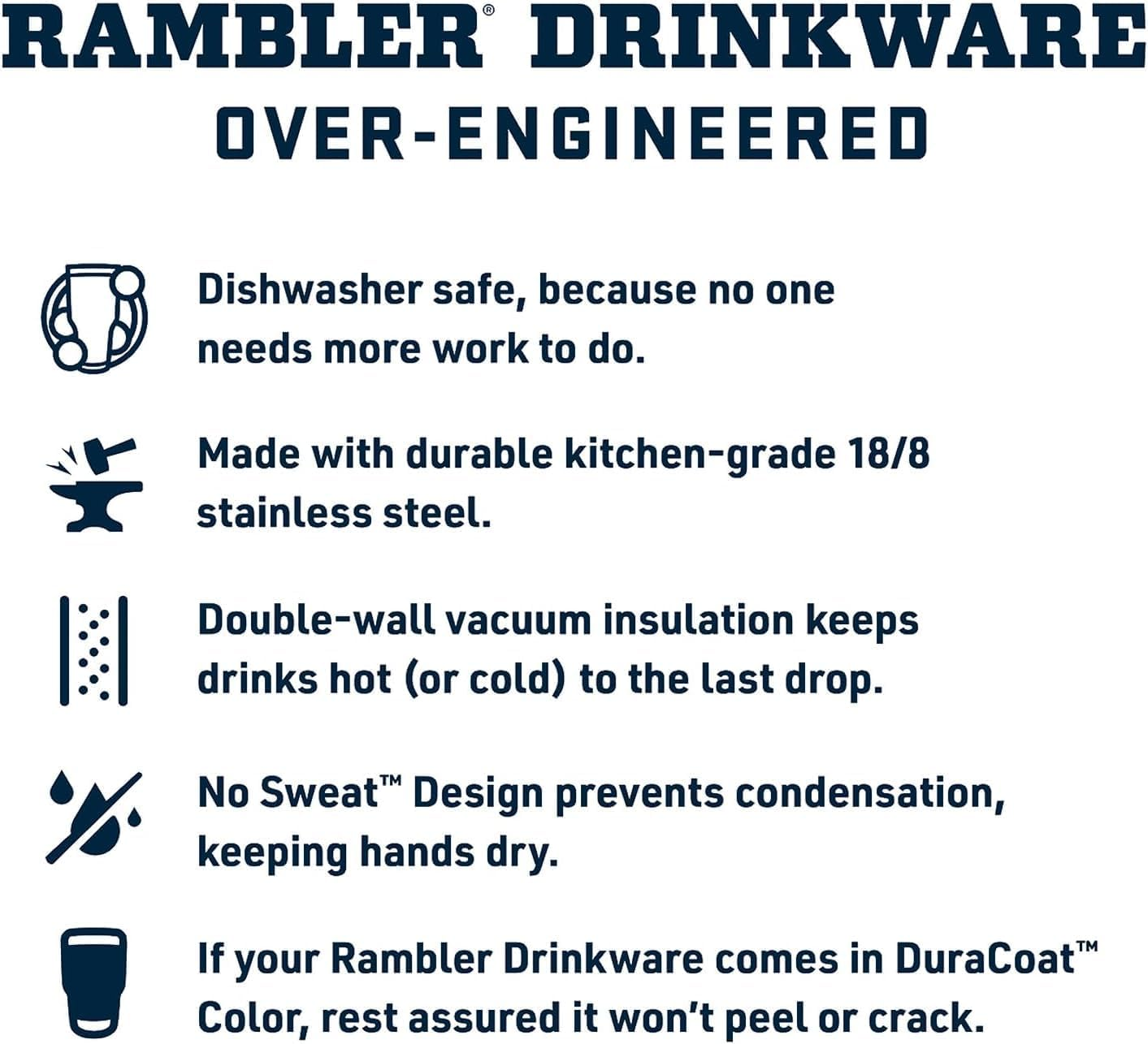 YETI Rambler 10 Oz Stackable Lowball 2.0, Vacuum Insulated, Stainless Steel with Magslider Lid, Navy - Big Sky Blue image number 2