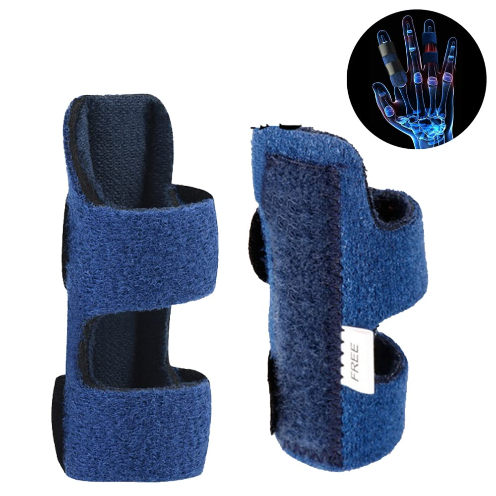 Finger Splint Brace Fracture Trigger Fingers Protector Pain Relief Adjustable AU image number 3