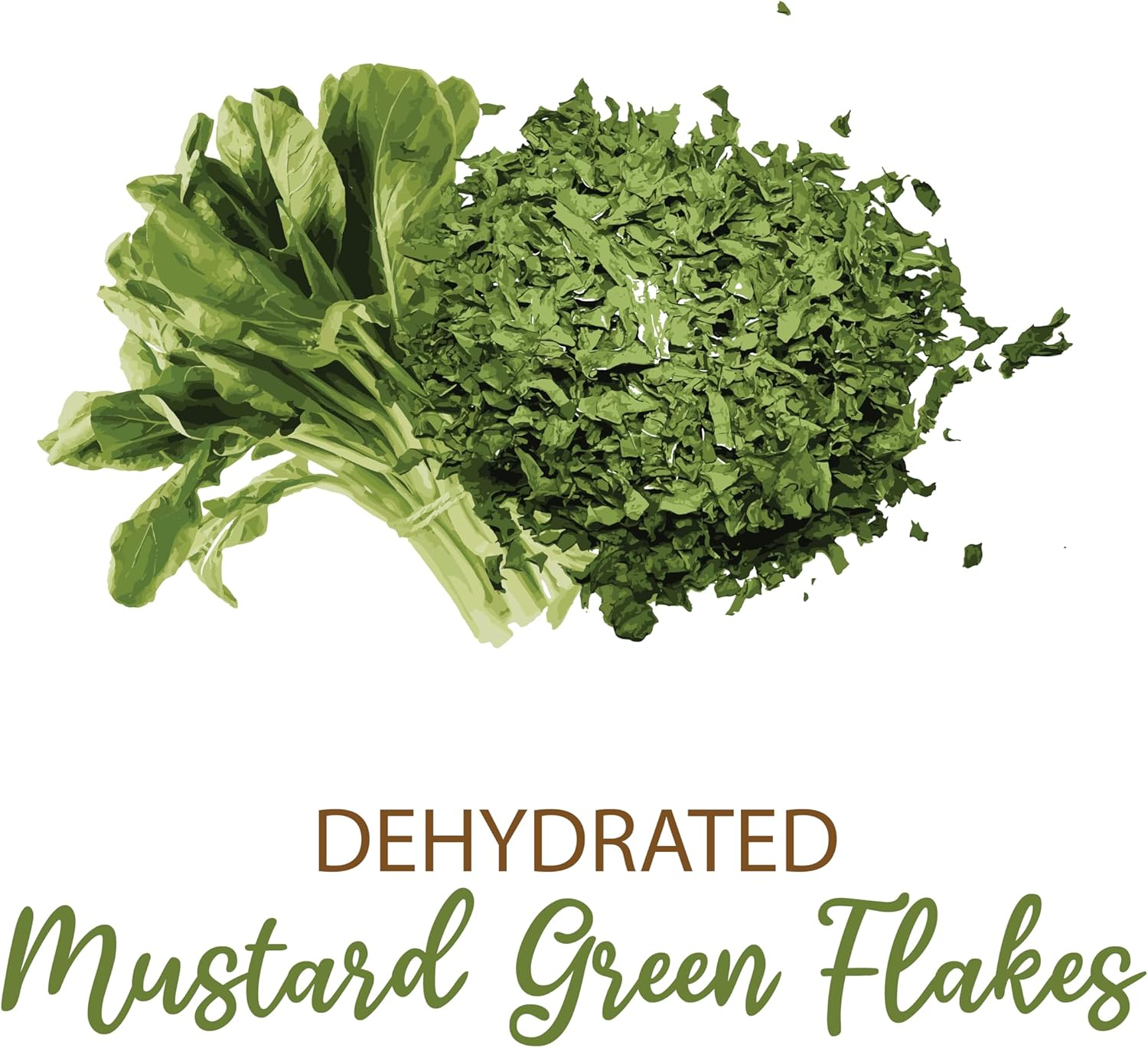 SHROOTS Dehydrated Mustard Green Leaves (Sarso) Flakes Pure Vegetarian Gluten-Free No Added Salt Easy Cooking Machine Dried Vegetables with Natural Aroma Ideal for Everyday Meals 1.06 Oz, Pack of 1 image number 4