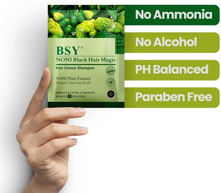 BSY, Noni Fruit Black Hair Magic 12Mlx6 Natural Black image number 1