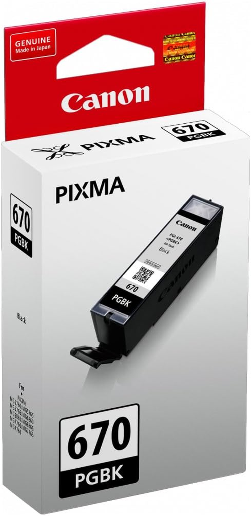 Canon PGI670XLBK Black XL Ink Cartridge image number 1