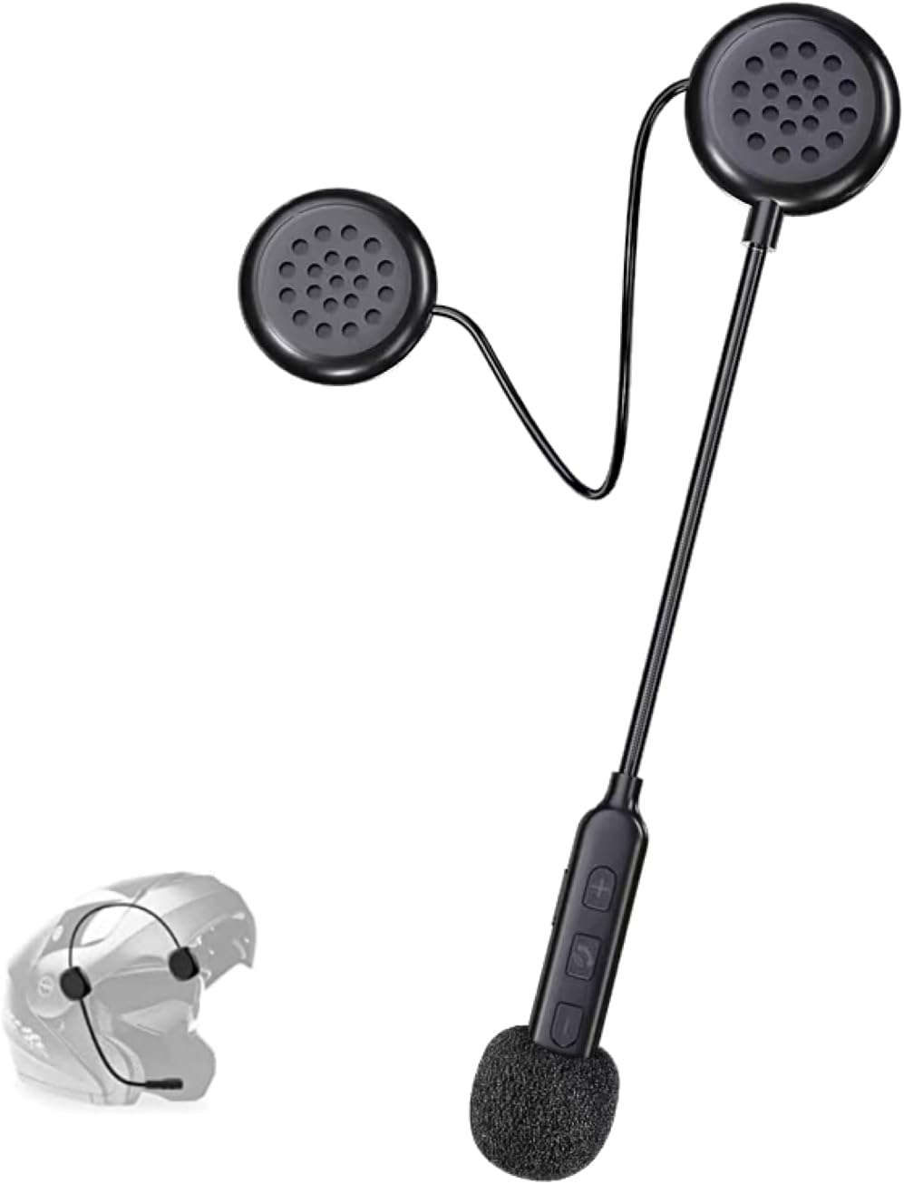 Motorcycle Helmet Bluetooth Headset with Bluetooth 5.0 Ultra-Thin Wireless Helmet Earphone Hands Free Music Call Control Waterproof Helmet Speaker for Motorbike Sport Cycling/Skiing/Riding image number 4