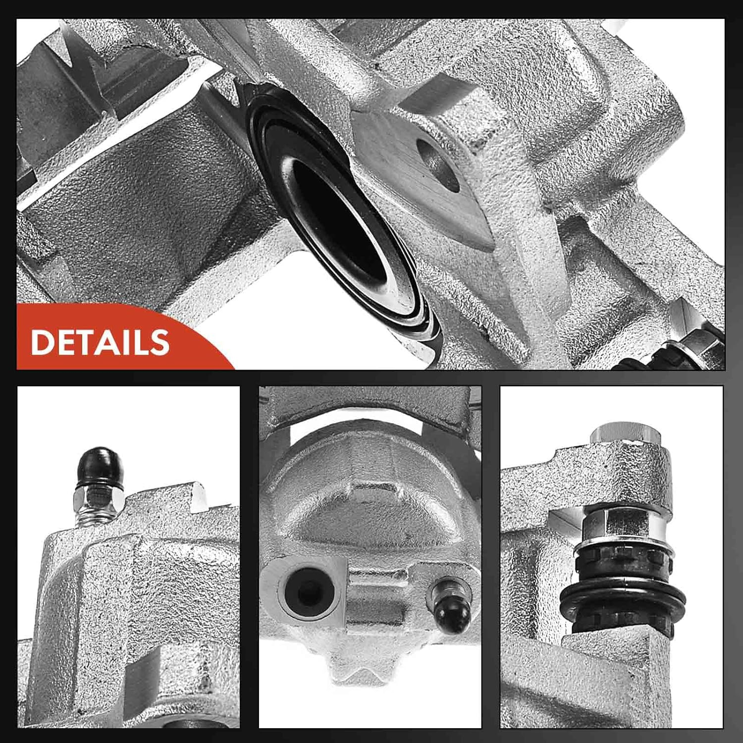 A-Premium Rear Disc Brake Caliper Assembly with Bracket Compatible with Select Dodge and Jeep Models - Nitro 2007-2011, Liberty 2008-2012, Wrangler 2007-2017, Wrangler JK 2018 image number 3