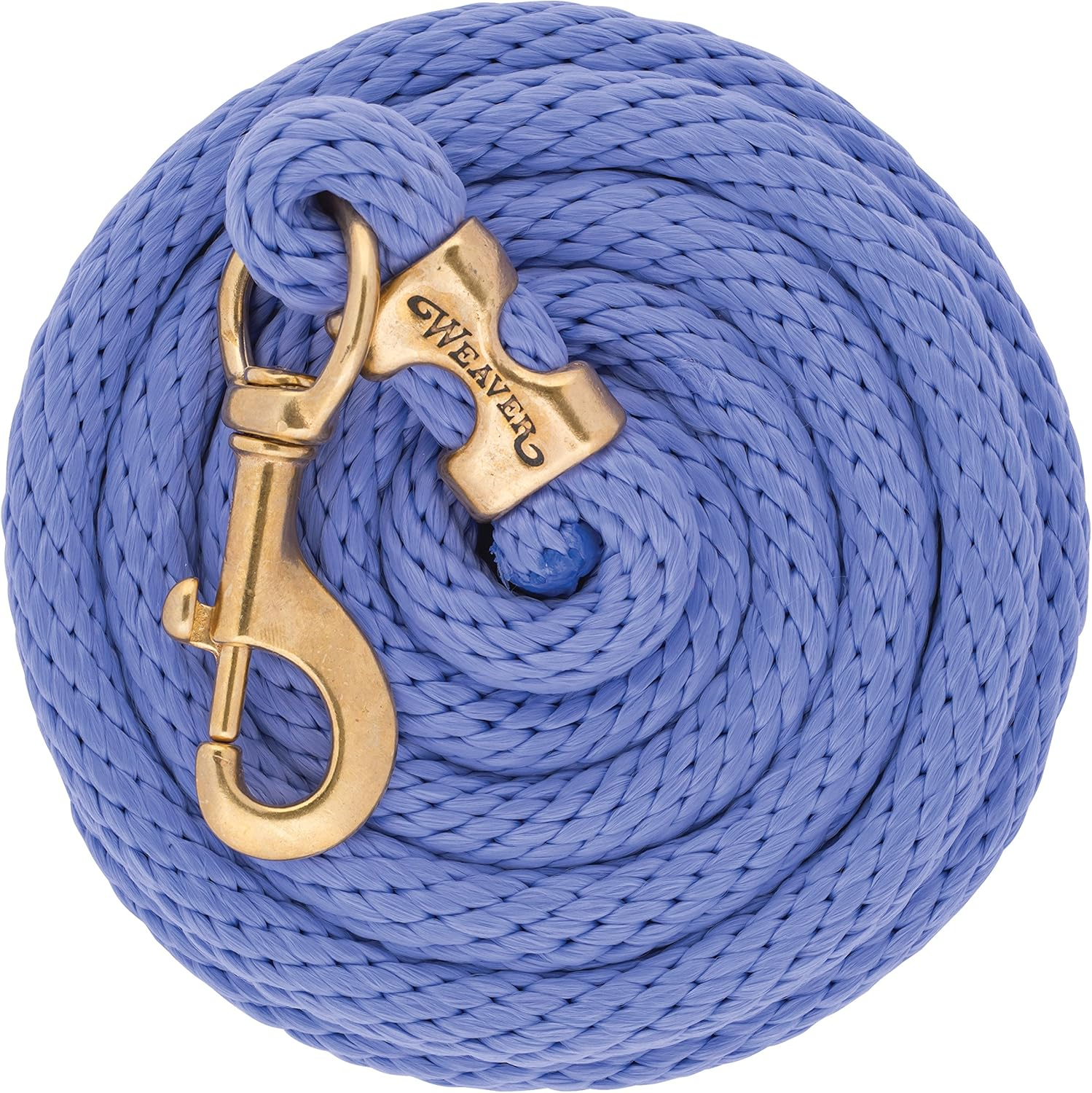 Weaver Leather Poly Lead Rope with Solid Brass 225 Snap, Coral/French Blue/Mint/Lavender, 5/8" X 10'