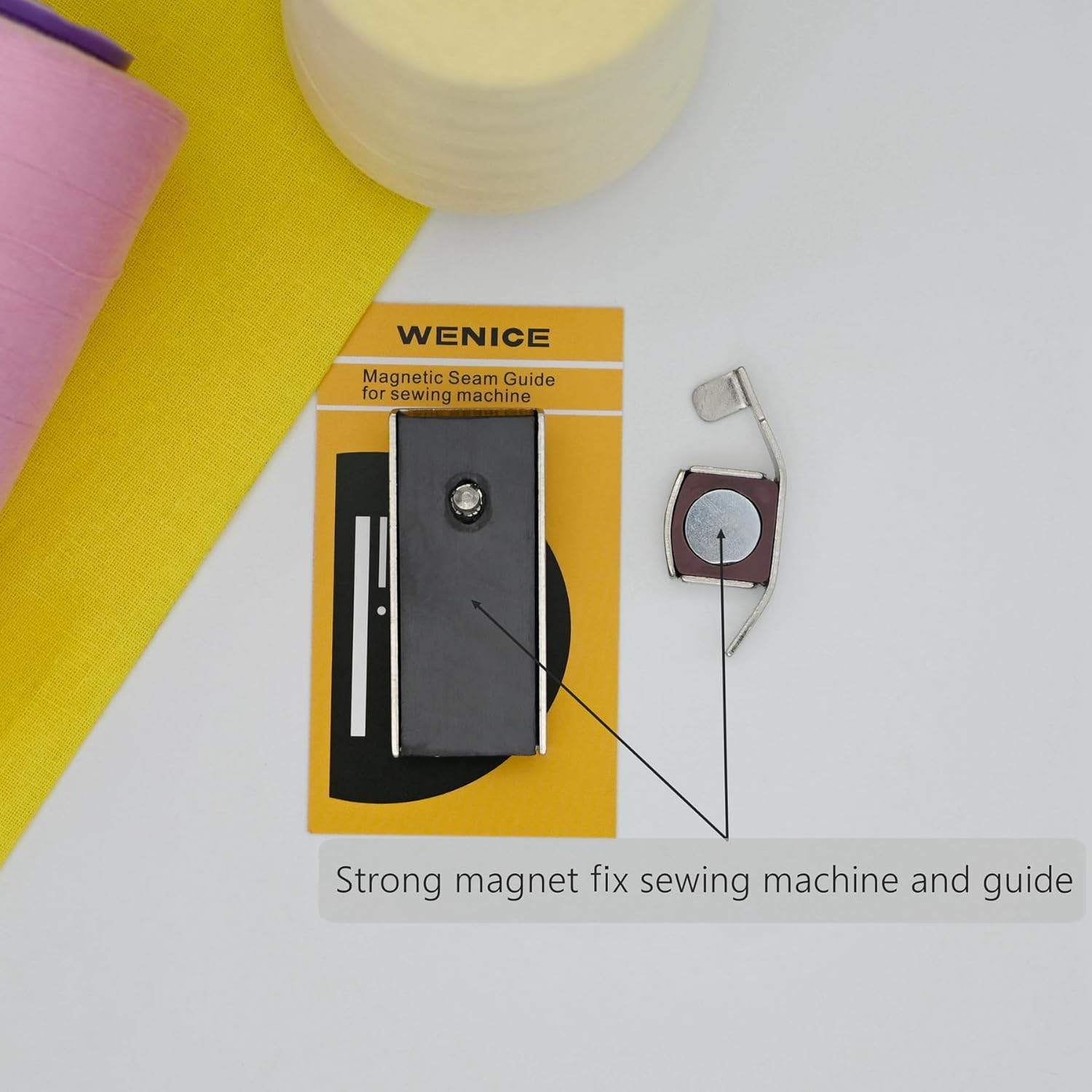 Magnetic Seam Guide for Sewing Machine,Guide Foot Part,Wenice Sewing Machine Accessories 2Pcs image number 2