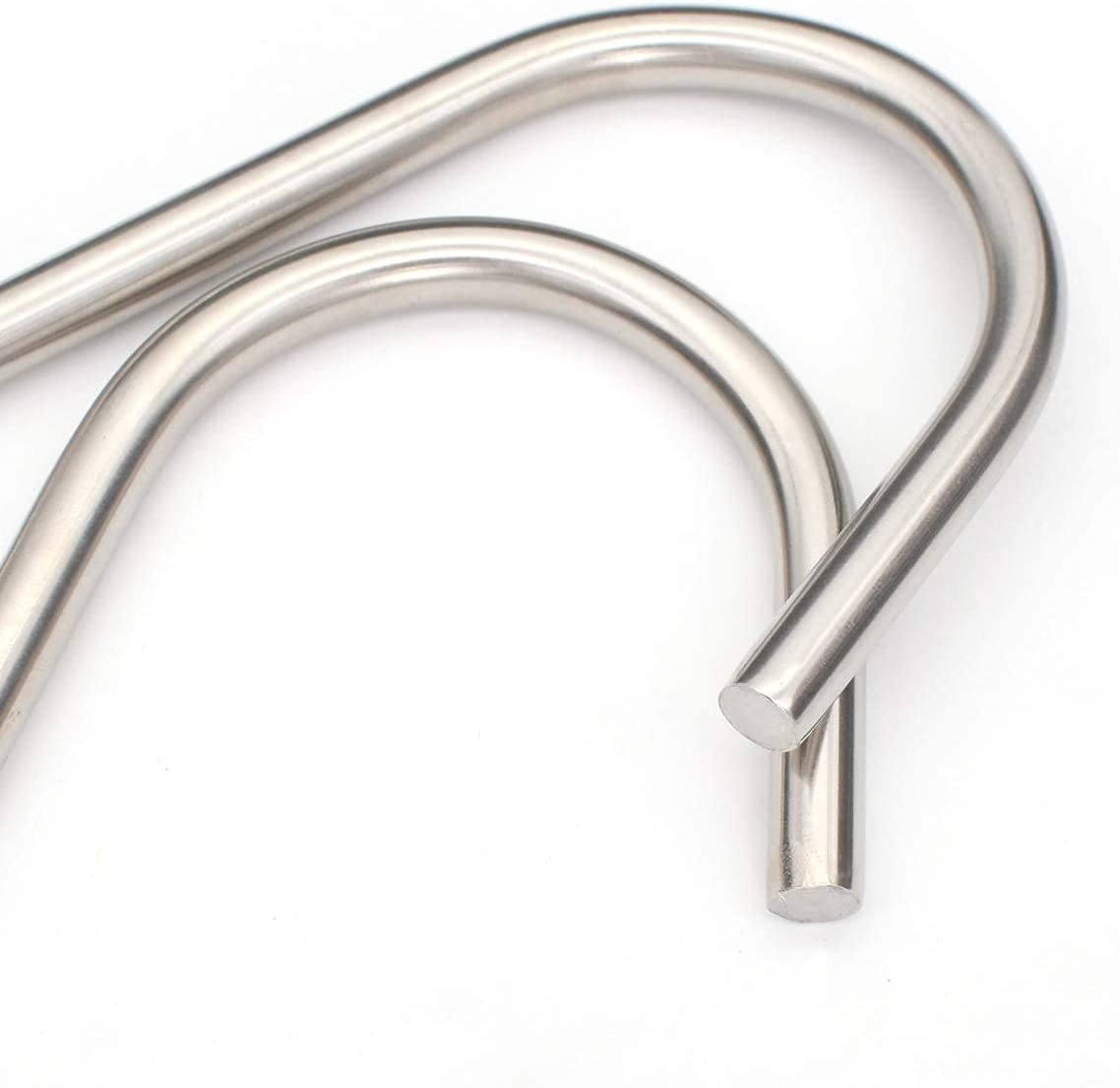 10 Meat Hook Heavy Duty S-Hooks Stainless Steel Meat Processing Butcher Hook 4Pack image number 6