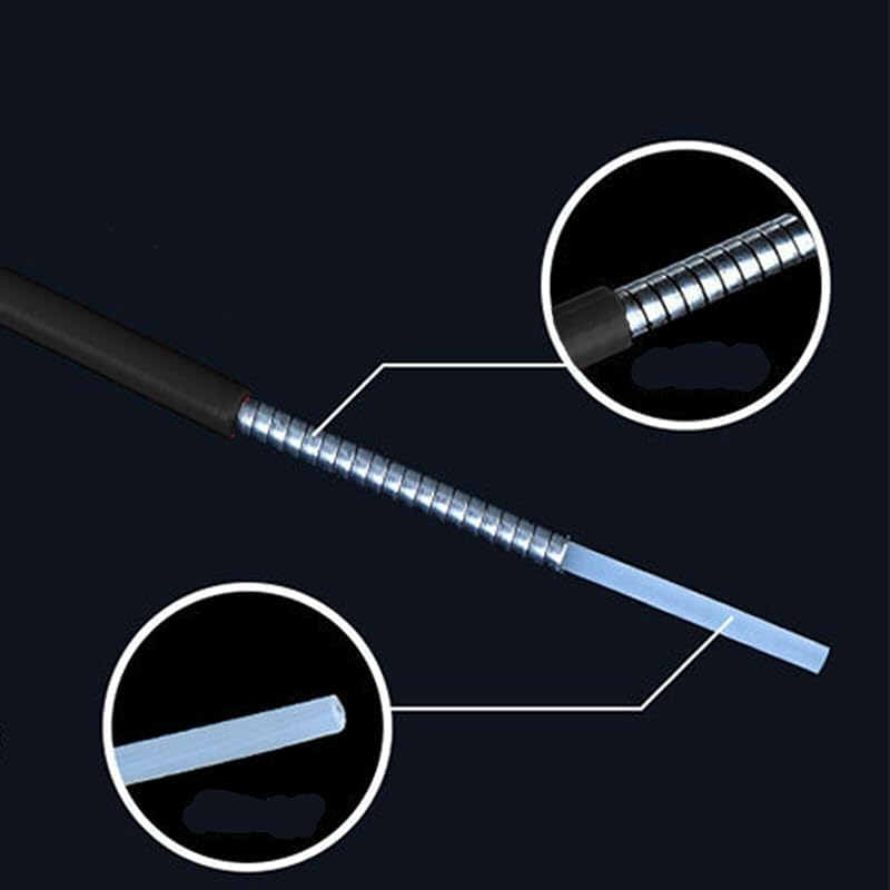 AIMALL Bike Bicycle Front Rear Inner Outer Wire Brake Gear Shifter Cable Housing Kit with Housing - Durable Metal and Plastic, Front & Rear, 2.5M 5Mm Housing with Cable Caps & S Buckles