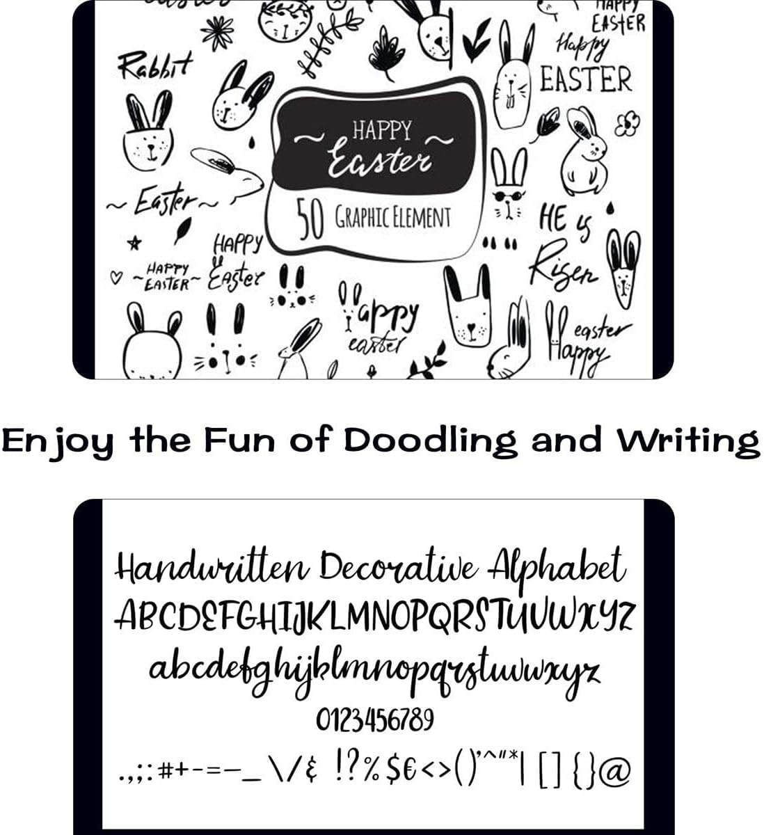 Permanent Markers,Shuttle Art 30 Pack Black Permanent Marker Set,Fine Point, Works on Plastic,Wood,Stone,Metal and Glass for Doodling, Marking image number 6