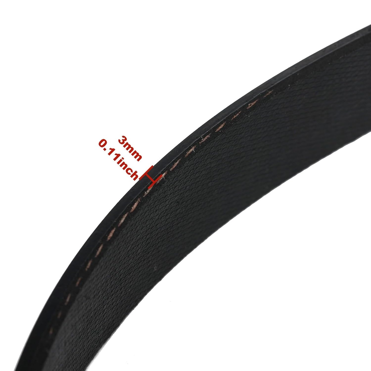 1Pcs Mower Rubber Belt PJ470 (7Ridge,470Mm Circumference,16.5Mm Width) Compatible with QUALCAST RM37 M2EB1437M M2EB1537M M2EB1637M image number 3