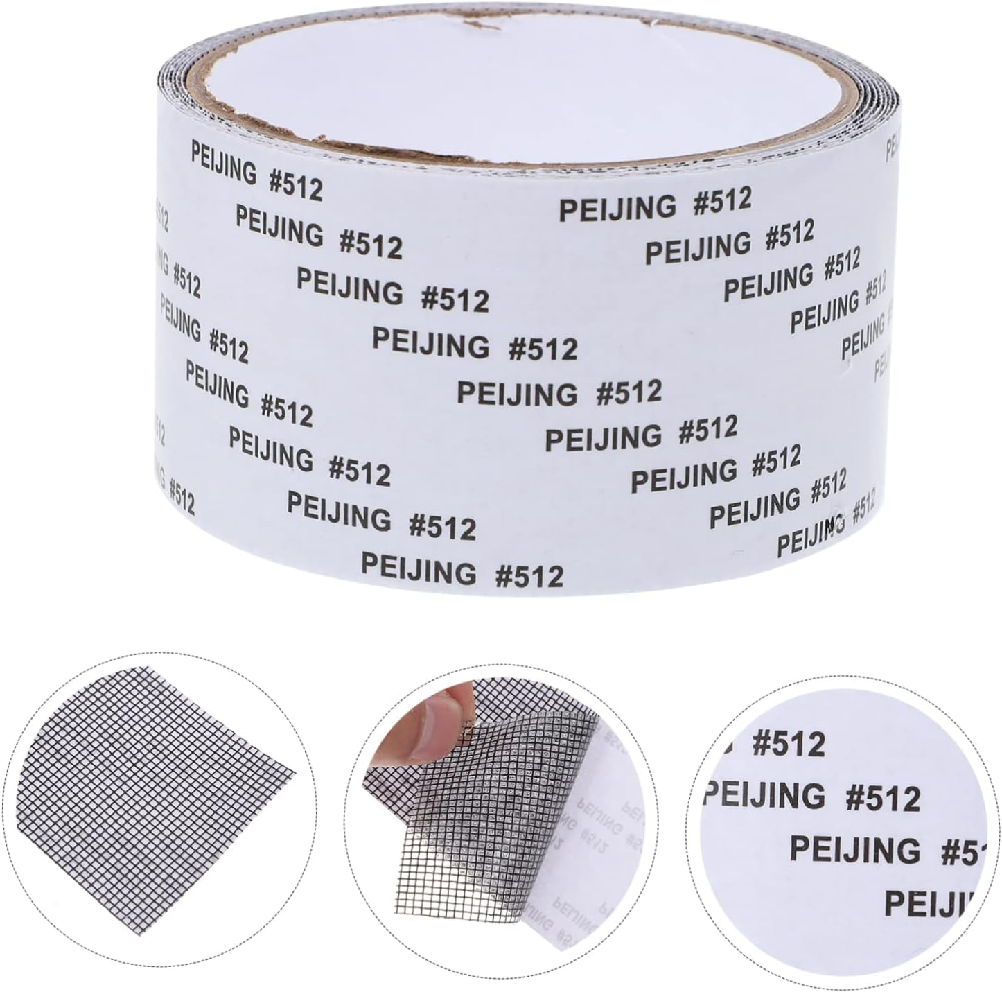 Jojofuny Screen Repair Kit Self-Adhesive Patch Tape for Window and Door Mesh, Black 5Cm X 2M Roll, Home Screen Door Repair Tape Suitable for Summer Mesh Damage Fix