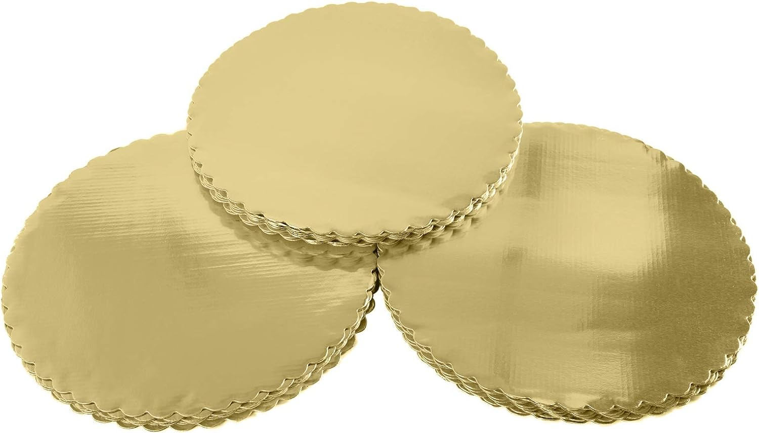 [25Pcs] 10" Gold Cakeboard Round,Disposable Cake Circle Base Boards Cake Plate round Coated Circle Cakeboard Base 10Inch,Pack of 25 image number 4